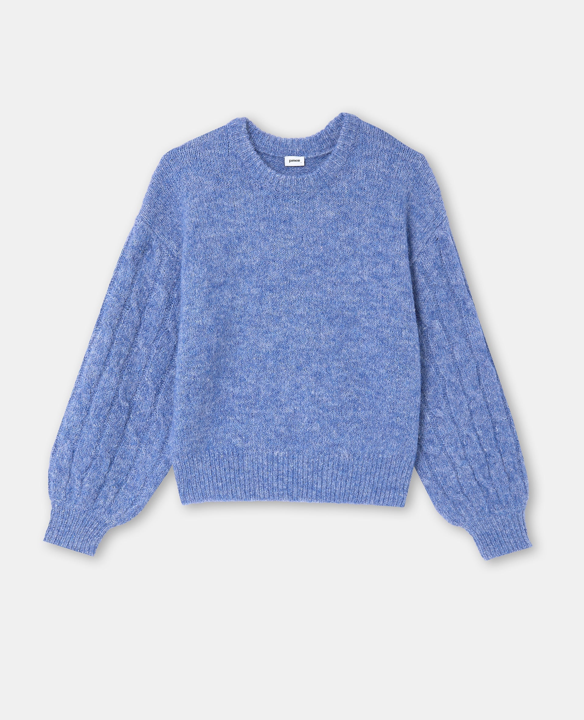 Pull ample avec manches en maille torsadée