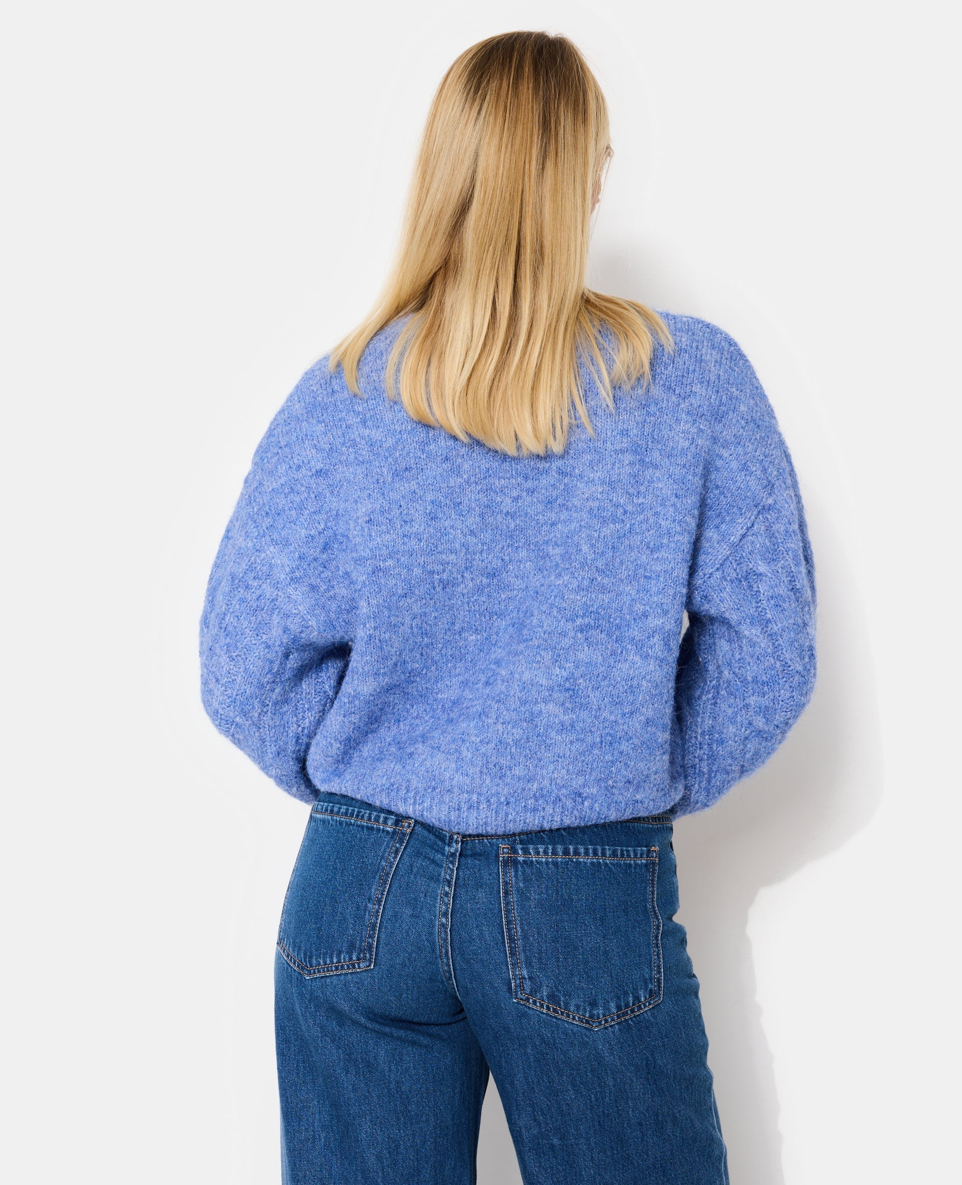 Pull ample avec manches en maille torsadée