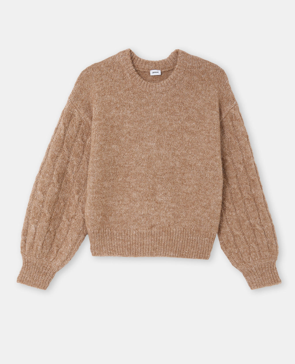 Pull ample avec manches en maille torsadée