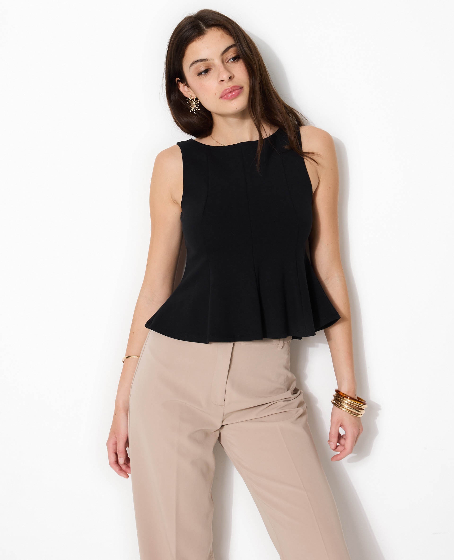 Débardeur forme peplum
