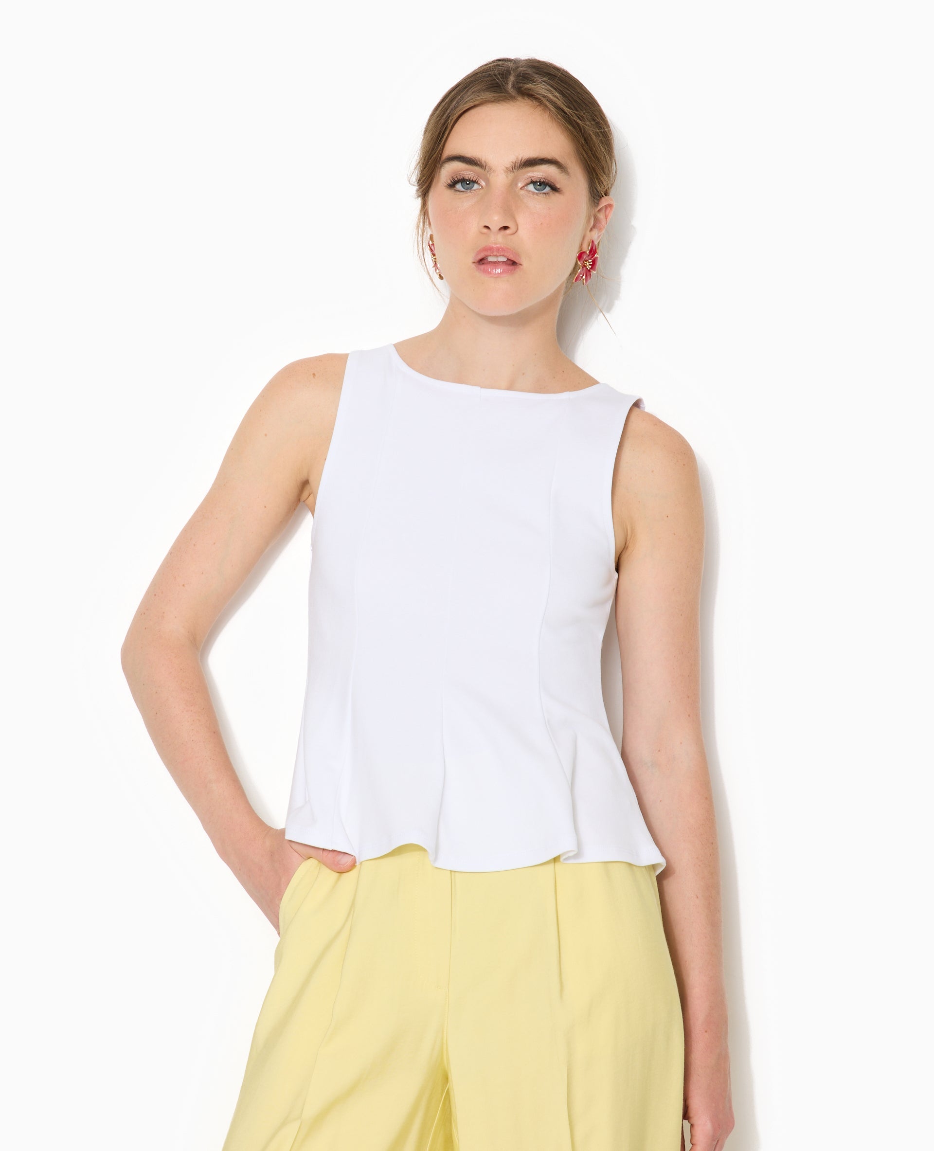 Débardeur forme peplum