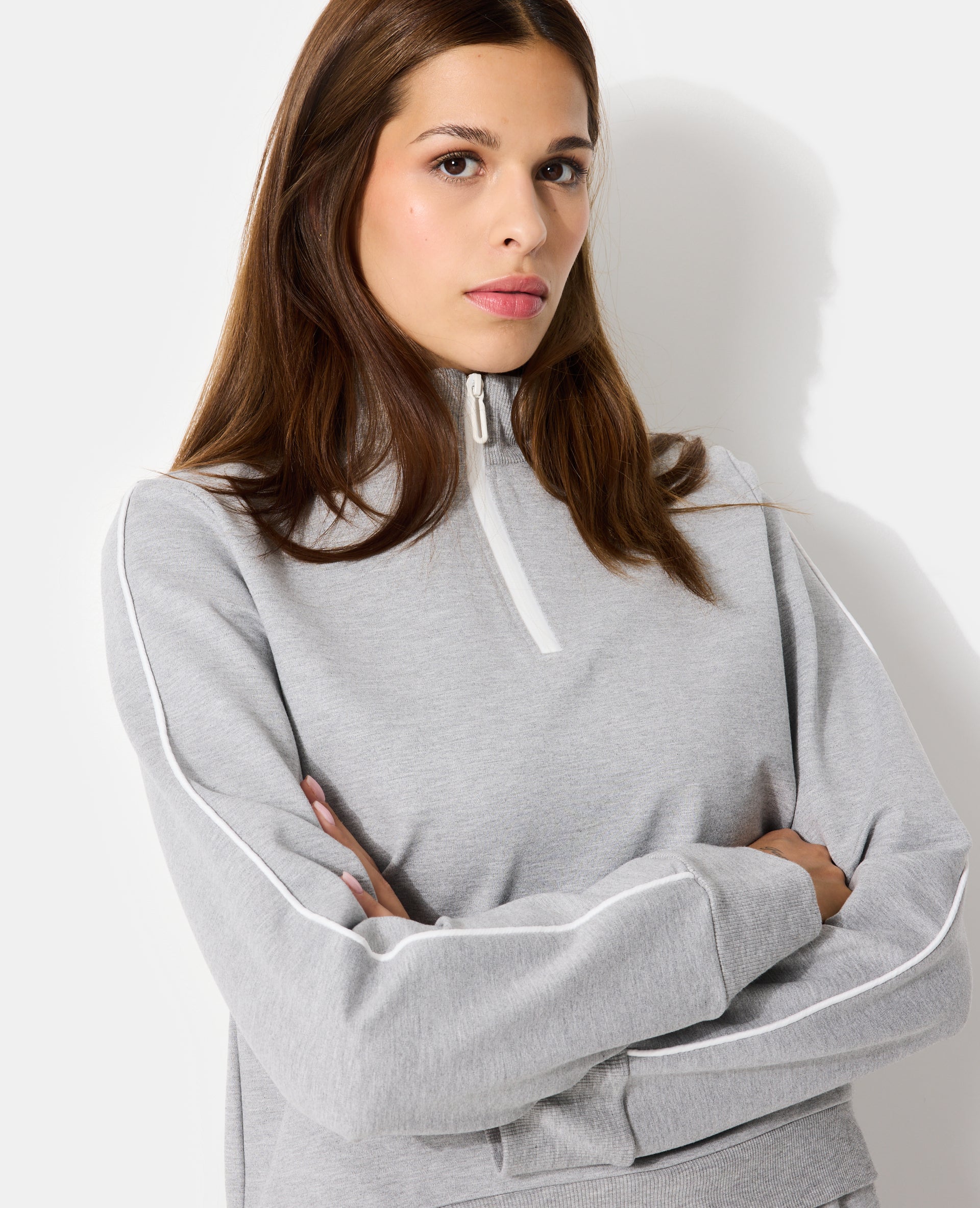 Sweat col camionneur esprit sport