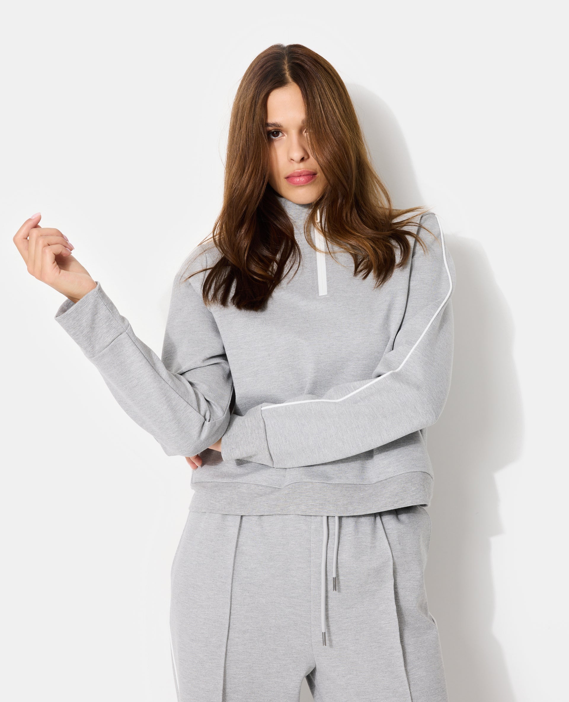 Sweat col camionneur esprit sport