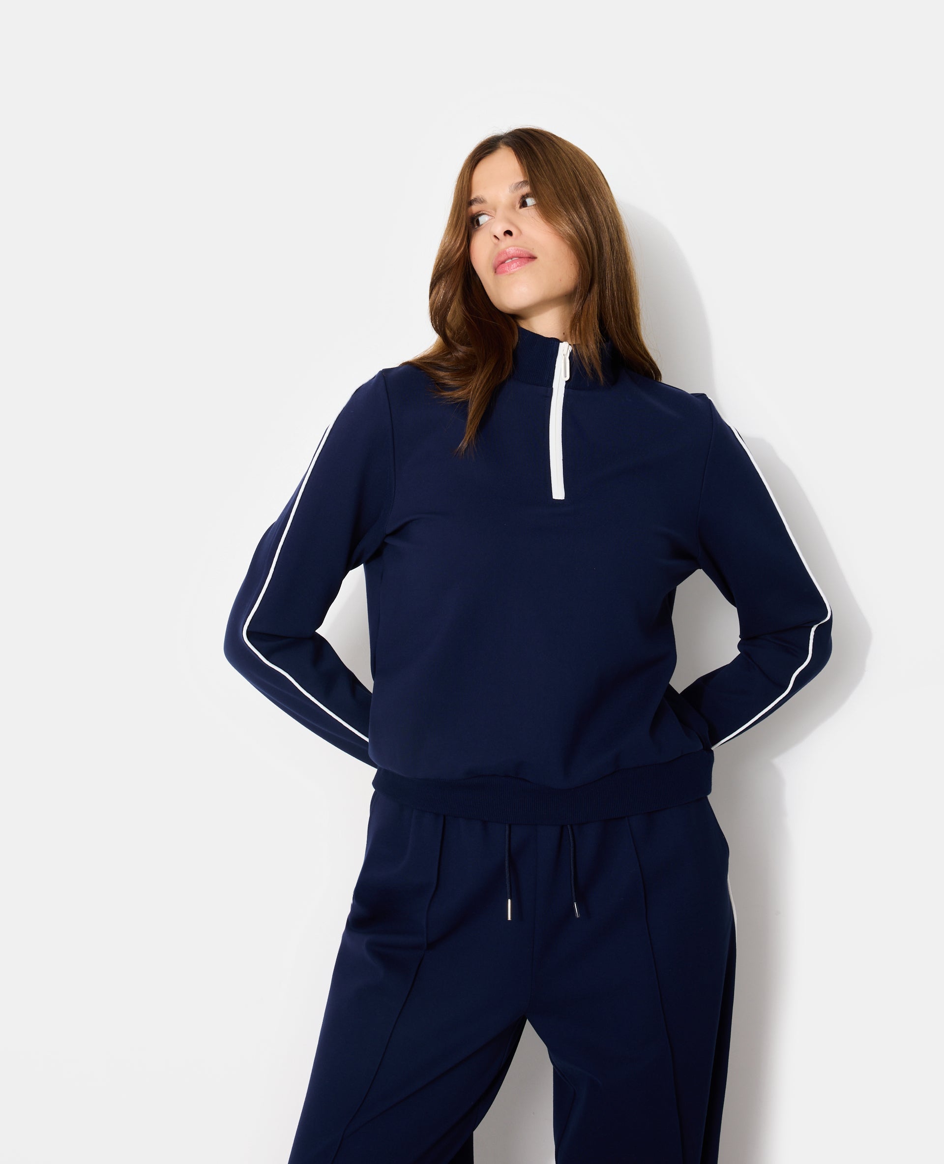 Sweat col camionneur esprit sport