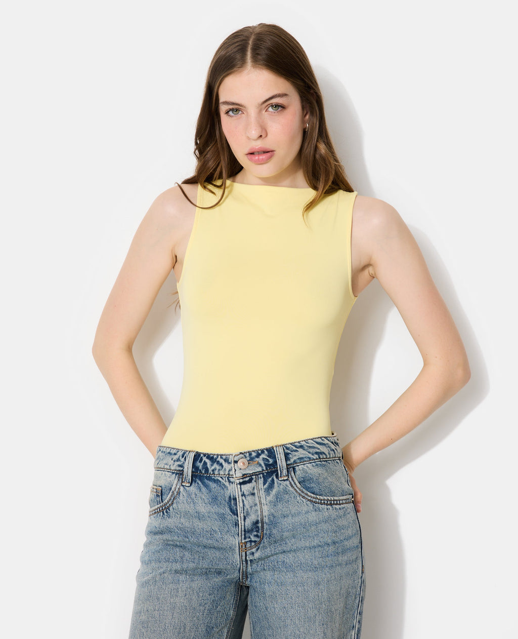 Body sans manches encolure bateau