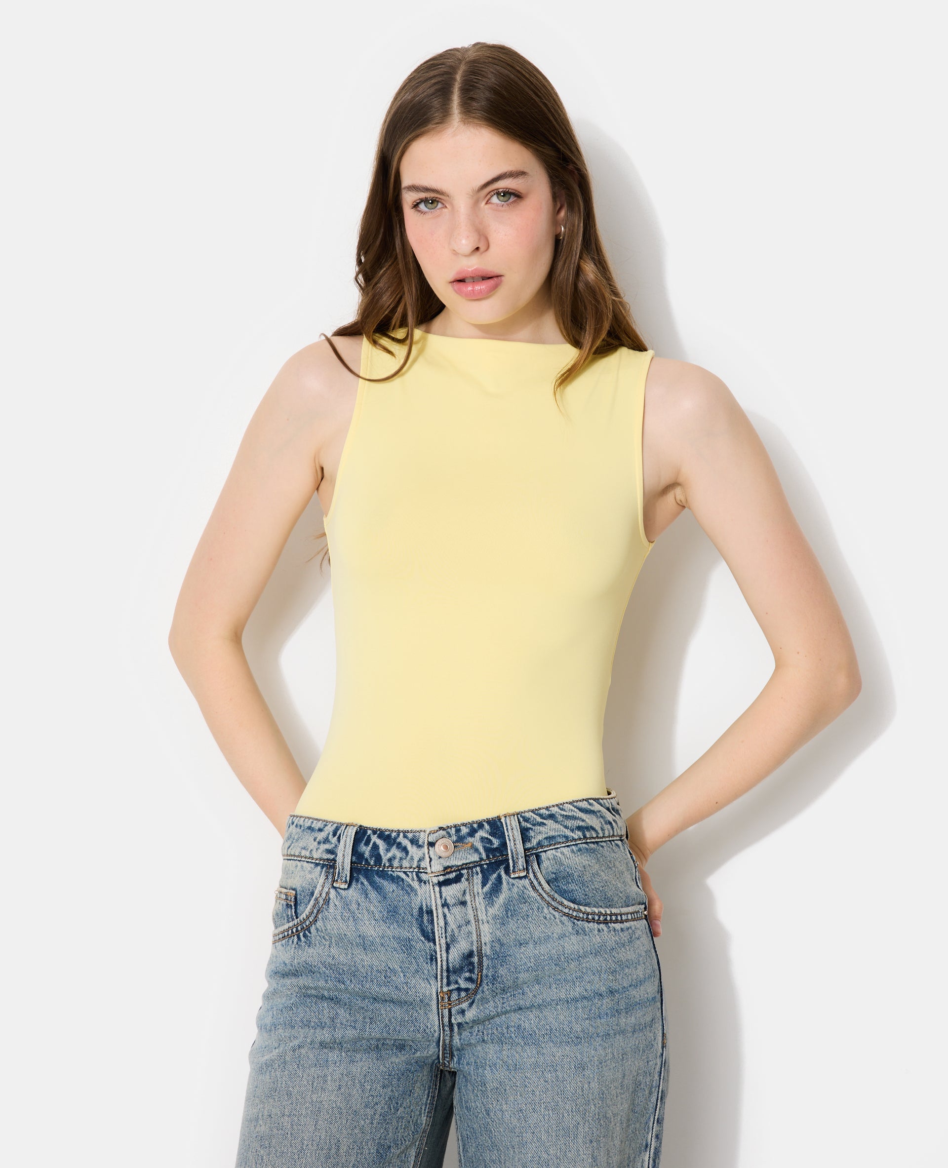 Body sans manches encolure bateau