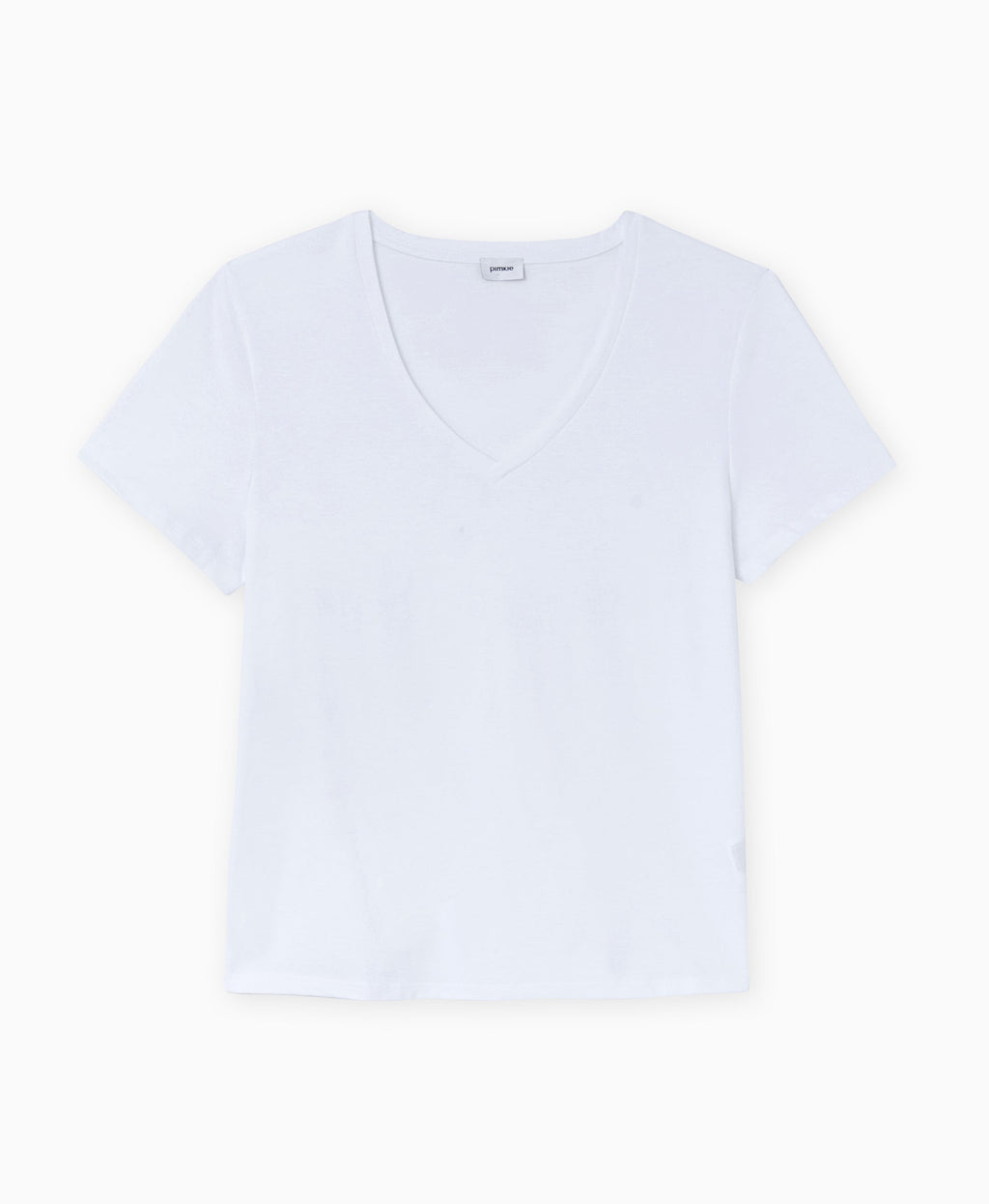 T-shirt col V manches courtes