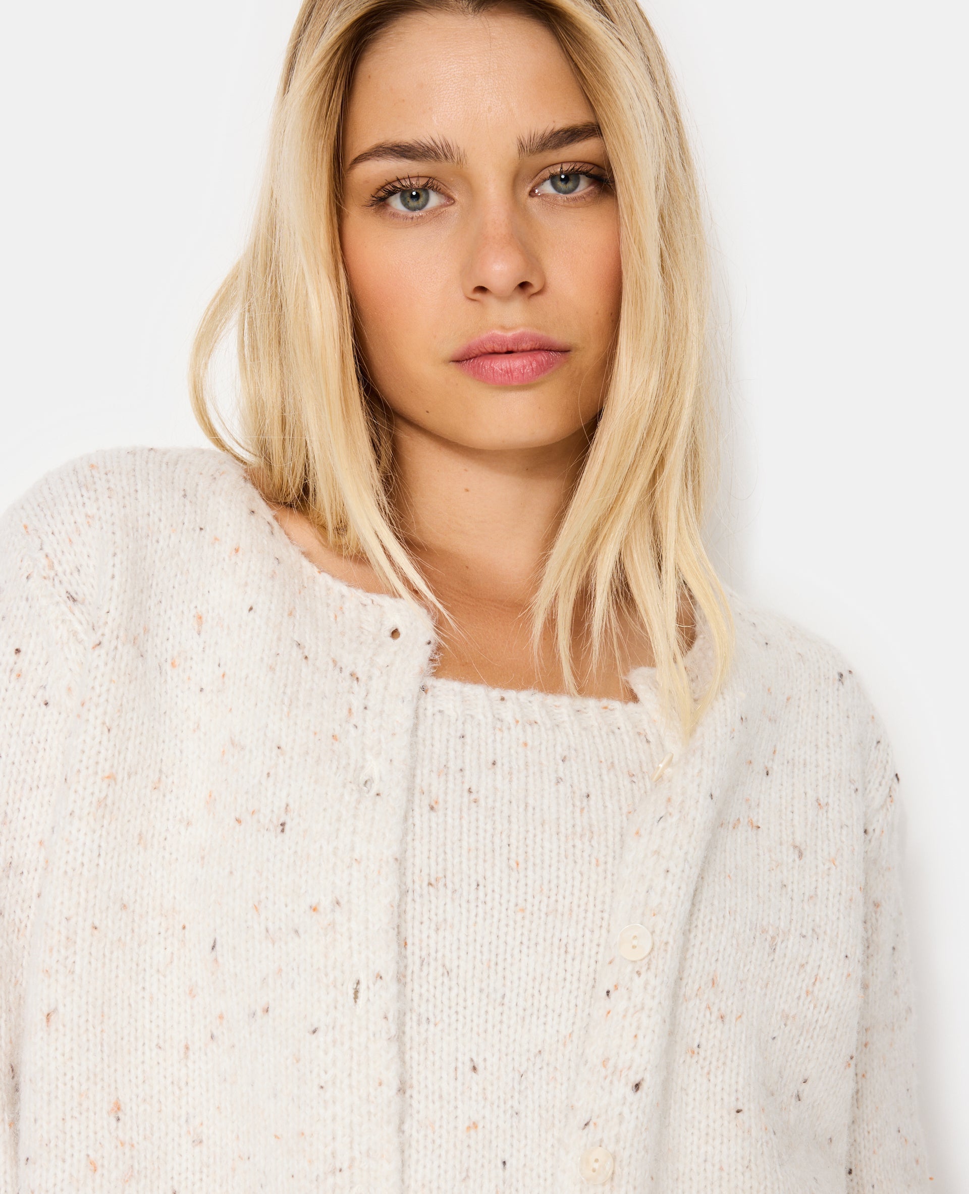 Gilet en maille moulinée