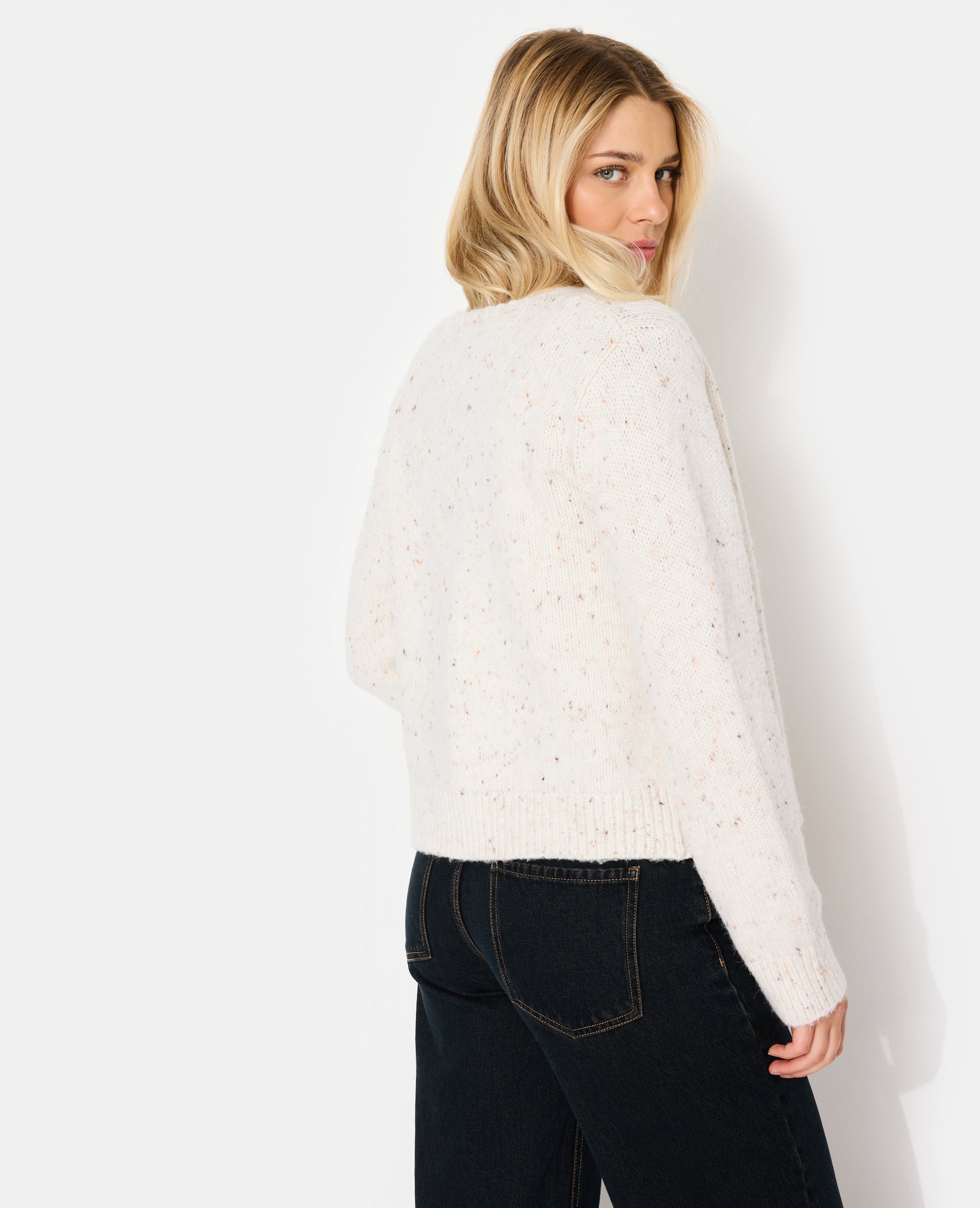 Gilet en maille moulinée
