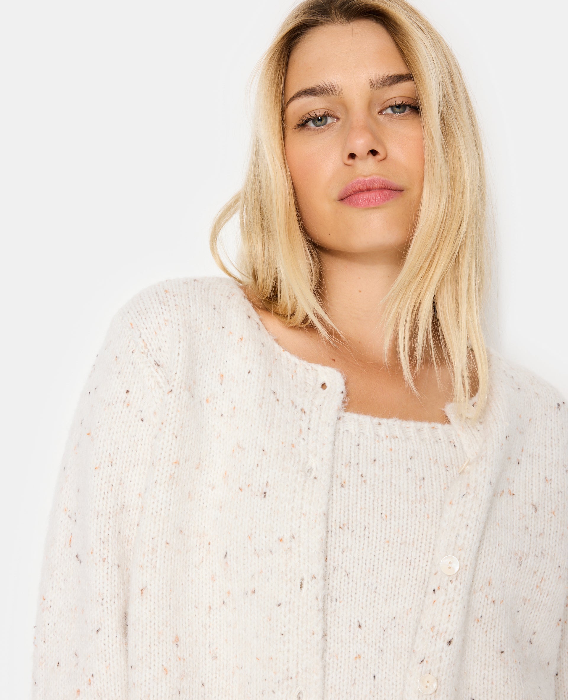 Gilet en maille moulinée