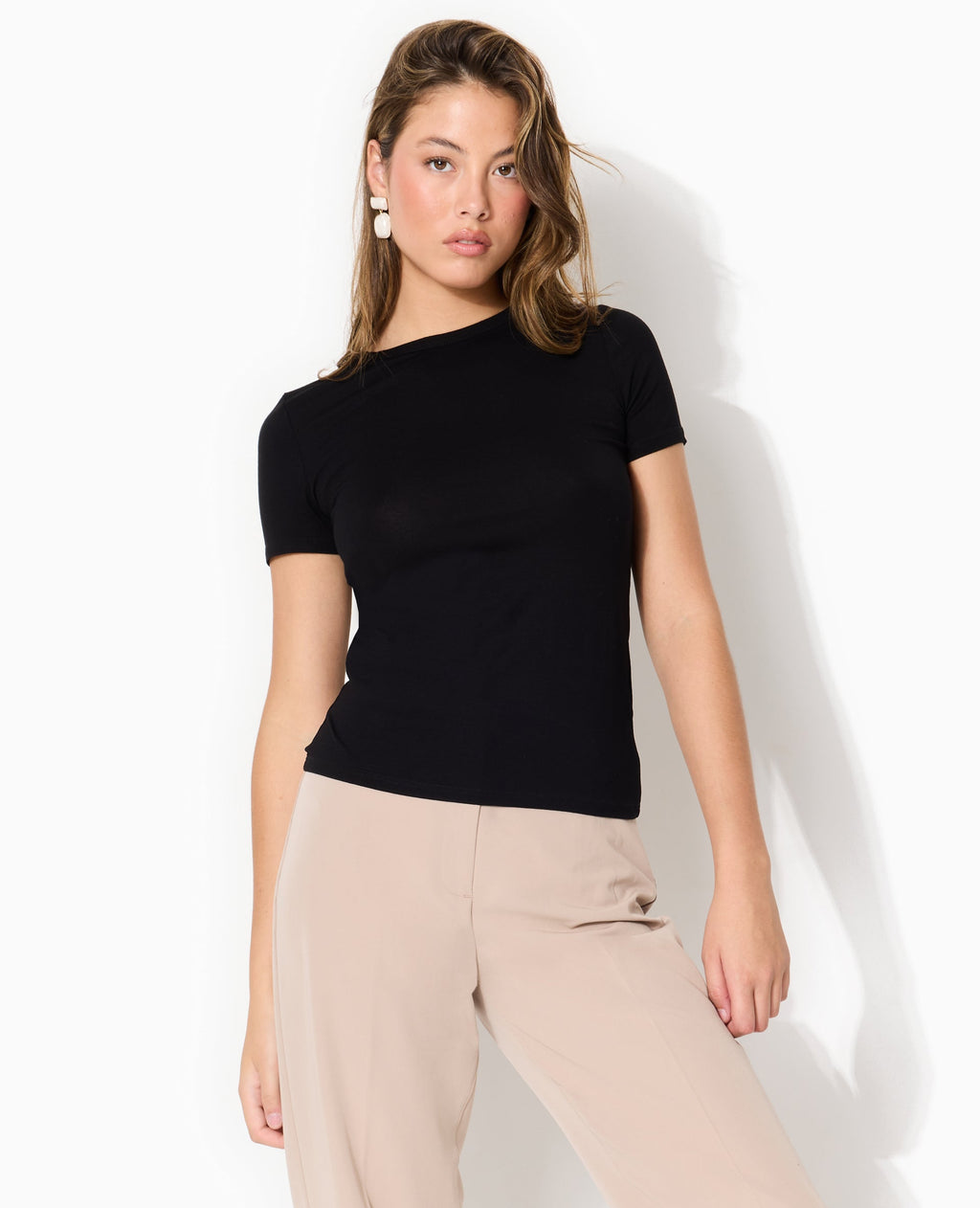 T-shirt ajusté et fluide
