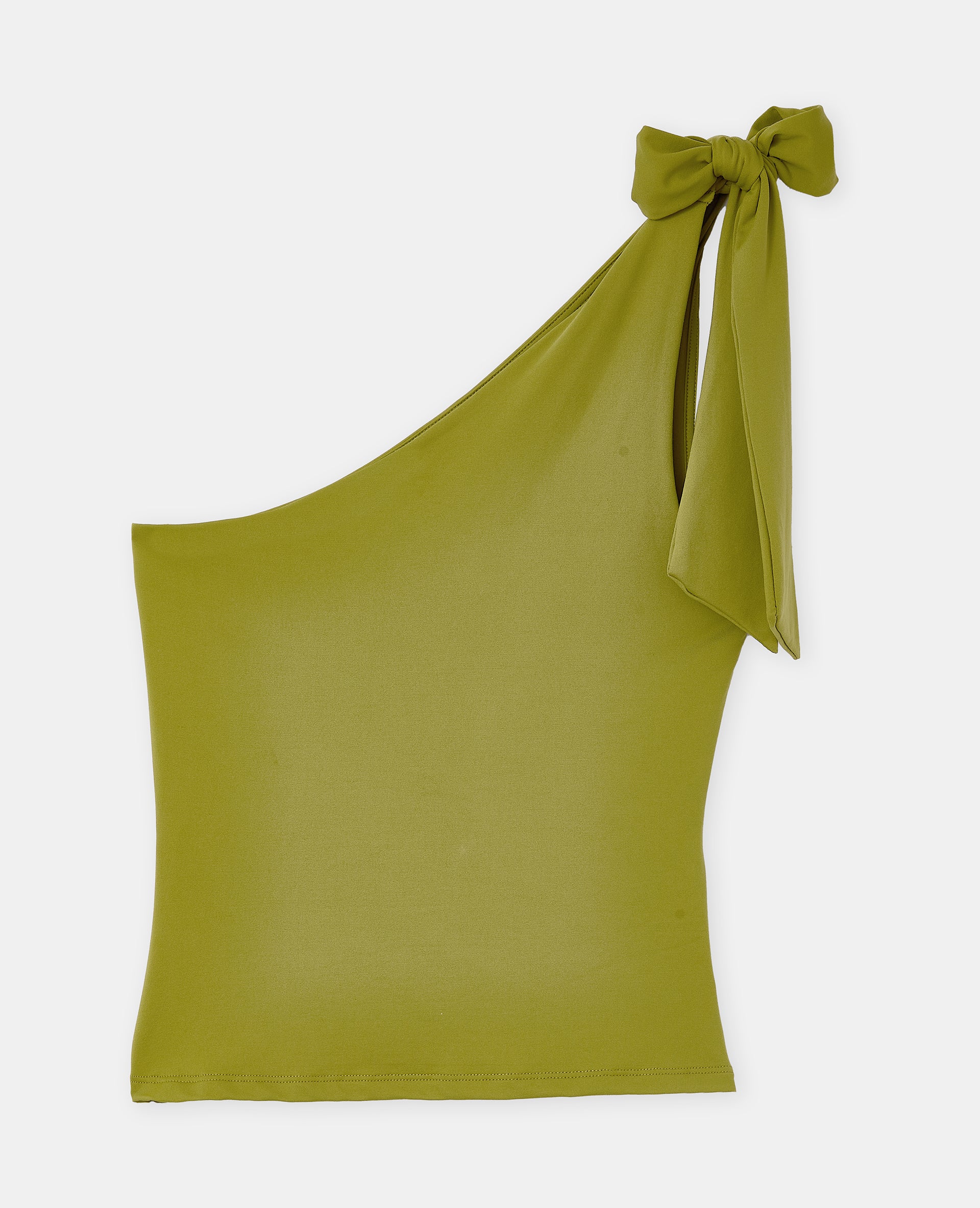 Top asymétrique avec nœud sur épaule