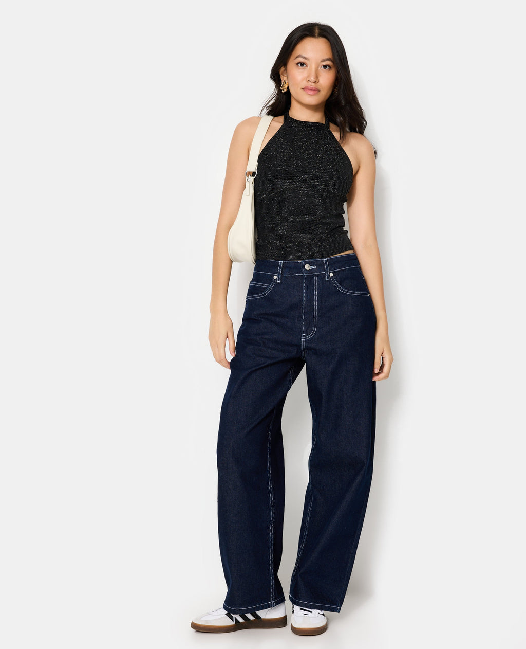 Top dos-nu avec fils lurex