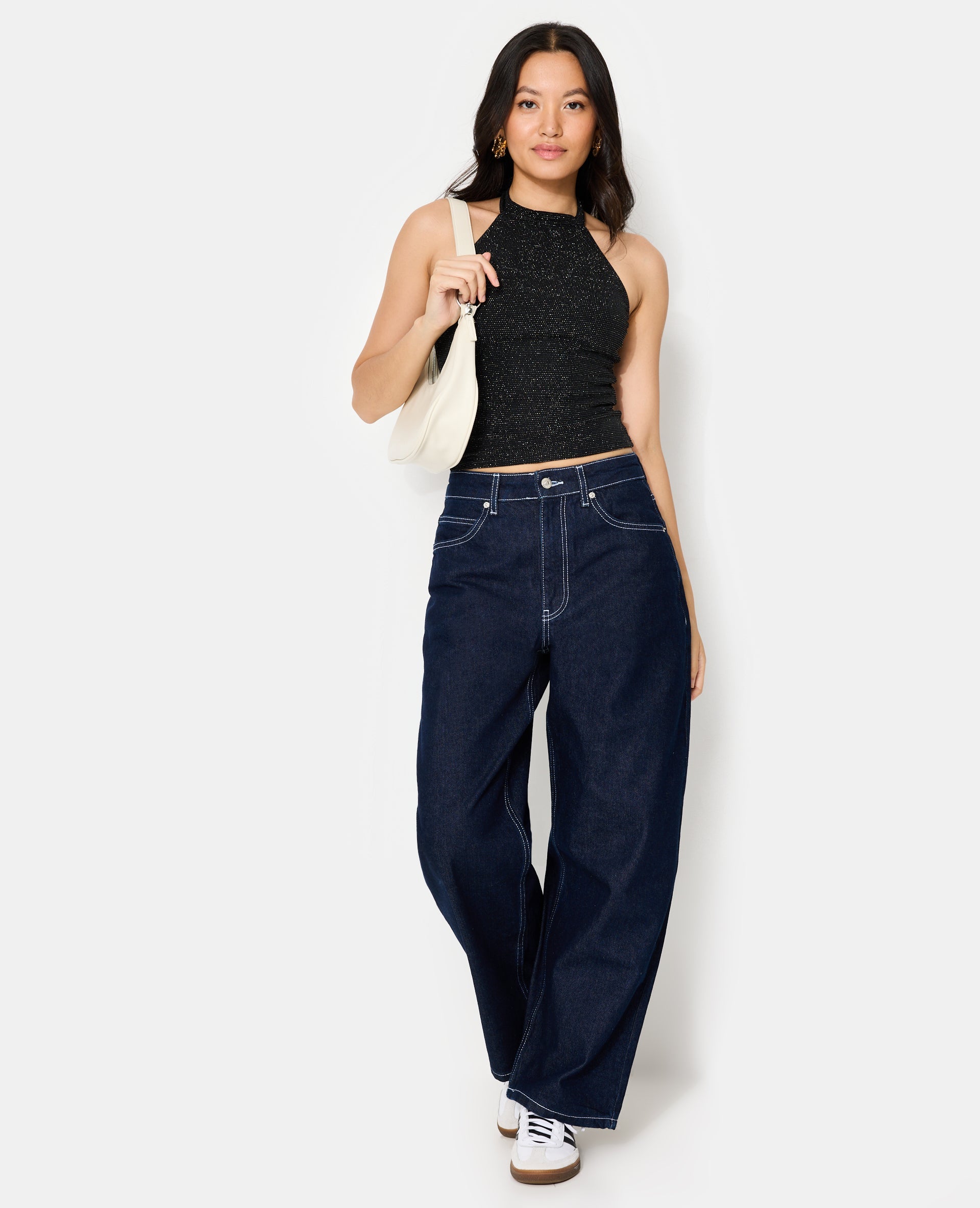 Top dos-nu avec fils lurex