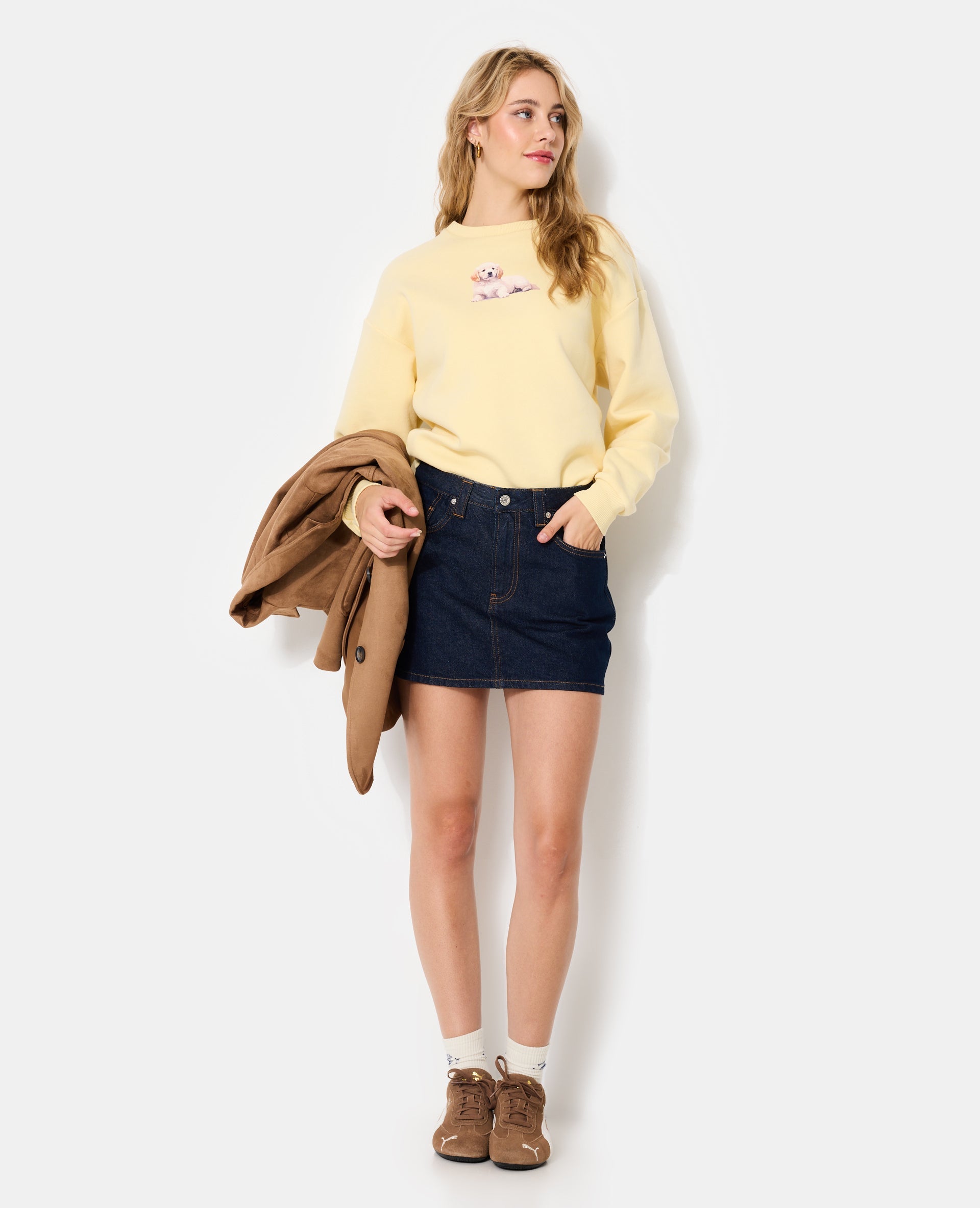 Sweat avec print chiot