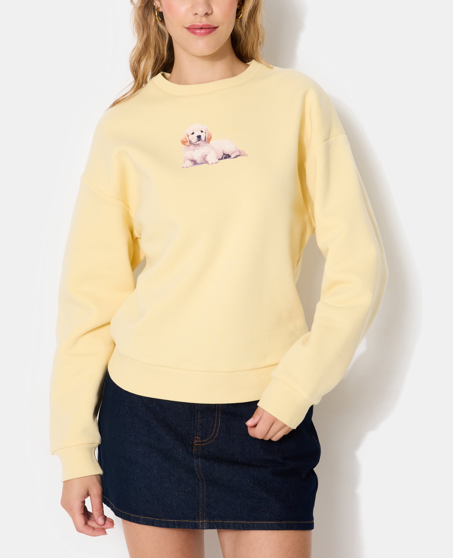 Sweat avec print chiot