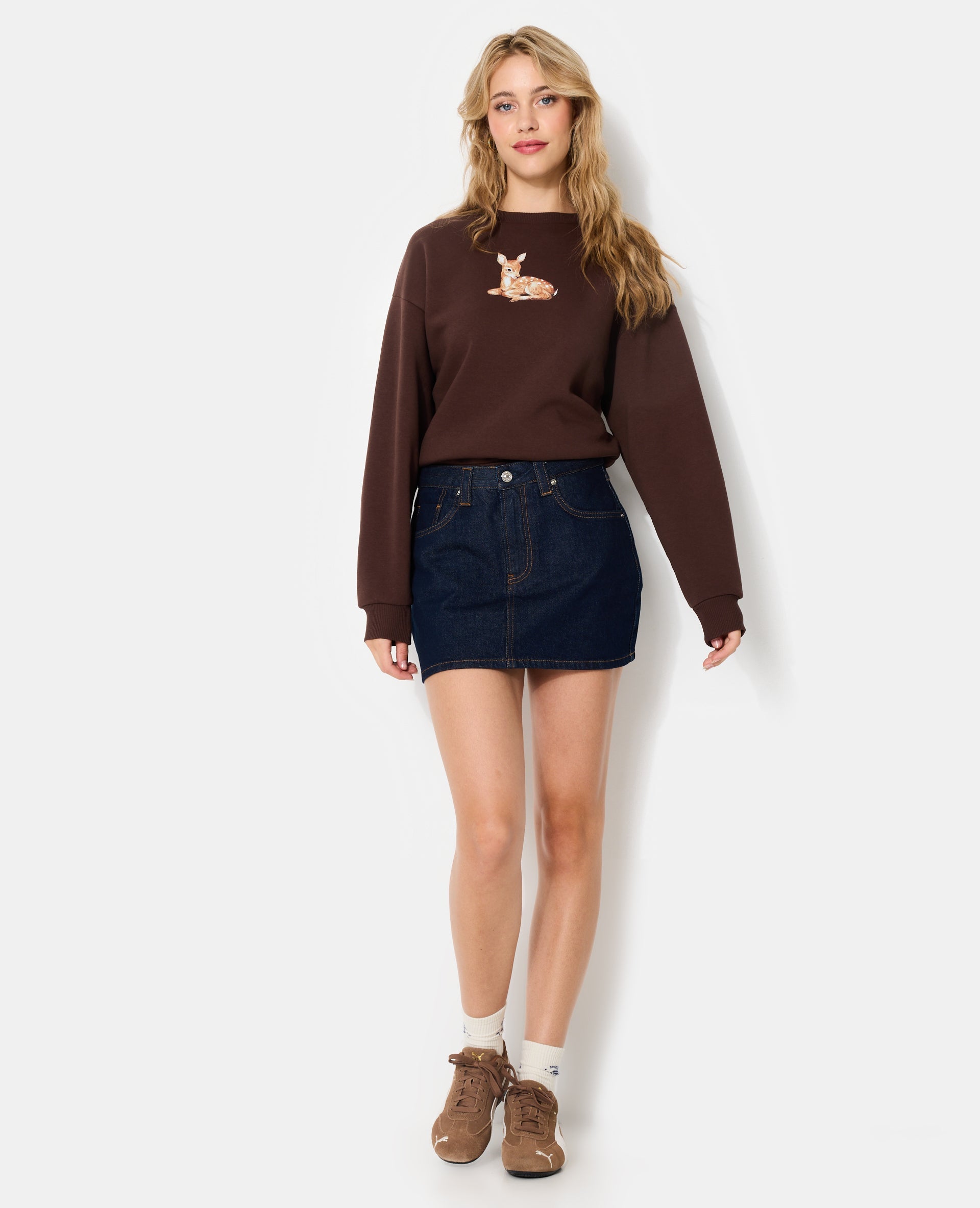 Sweat avec print faon