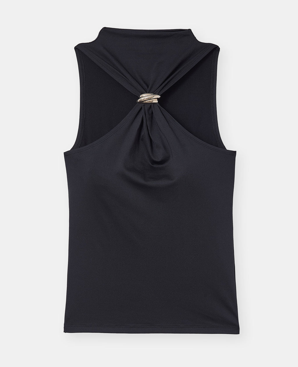 Top en maille stretch avec boucle bijou