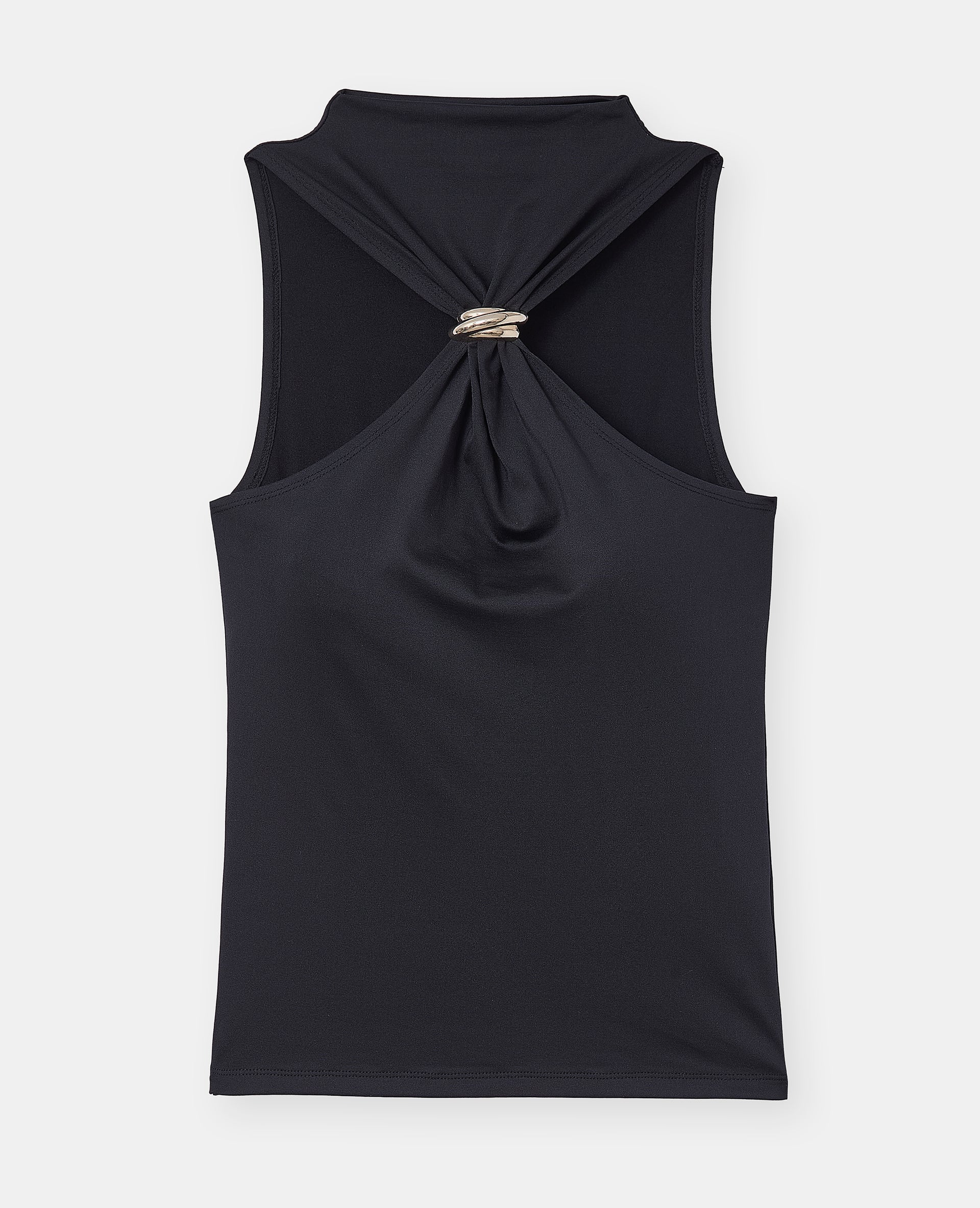 Top en maille stretch avec boucle bijou