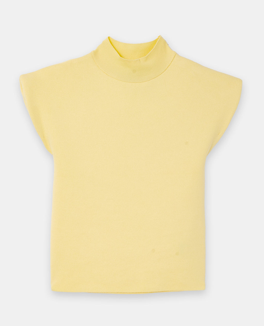 Pull sans manches col montant avec épaulettes