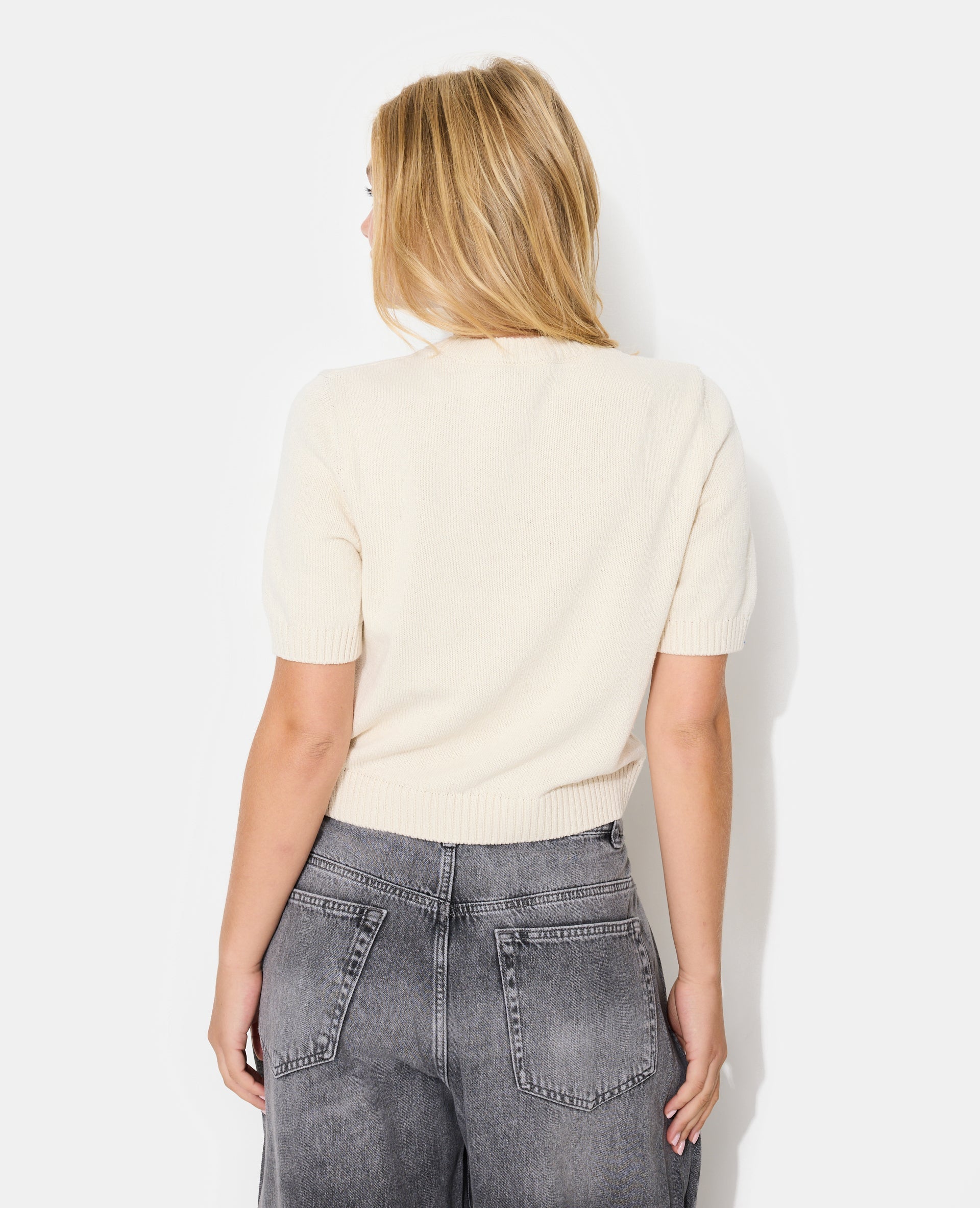 Pull manches courtes avec étoile