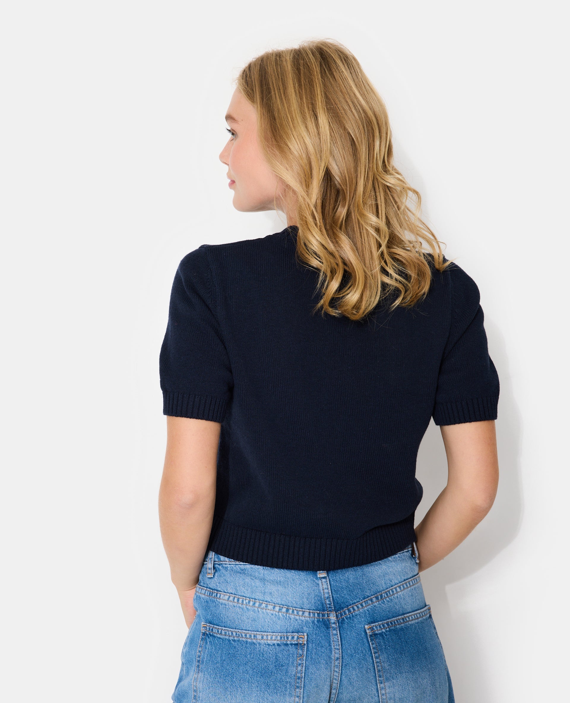 Pull manches courtes avec étoile