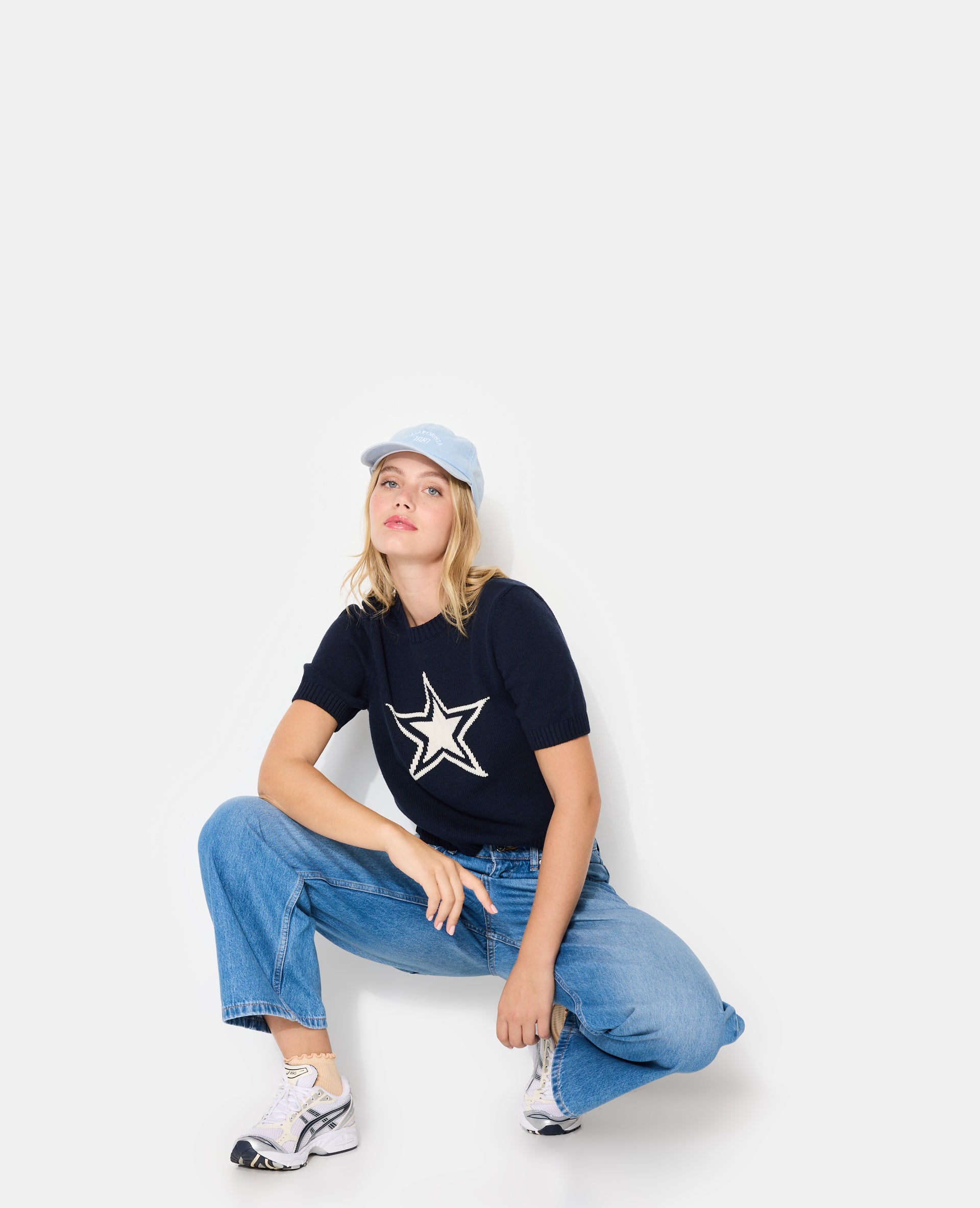 Pull manches courtes avec étoile