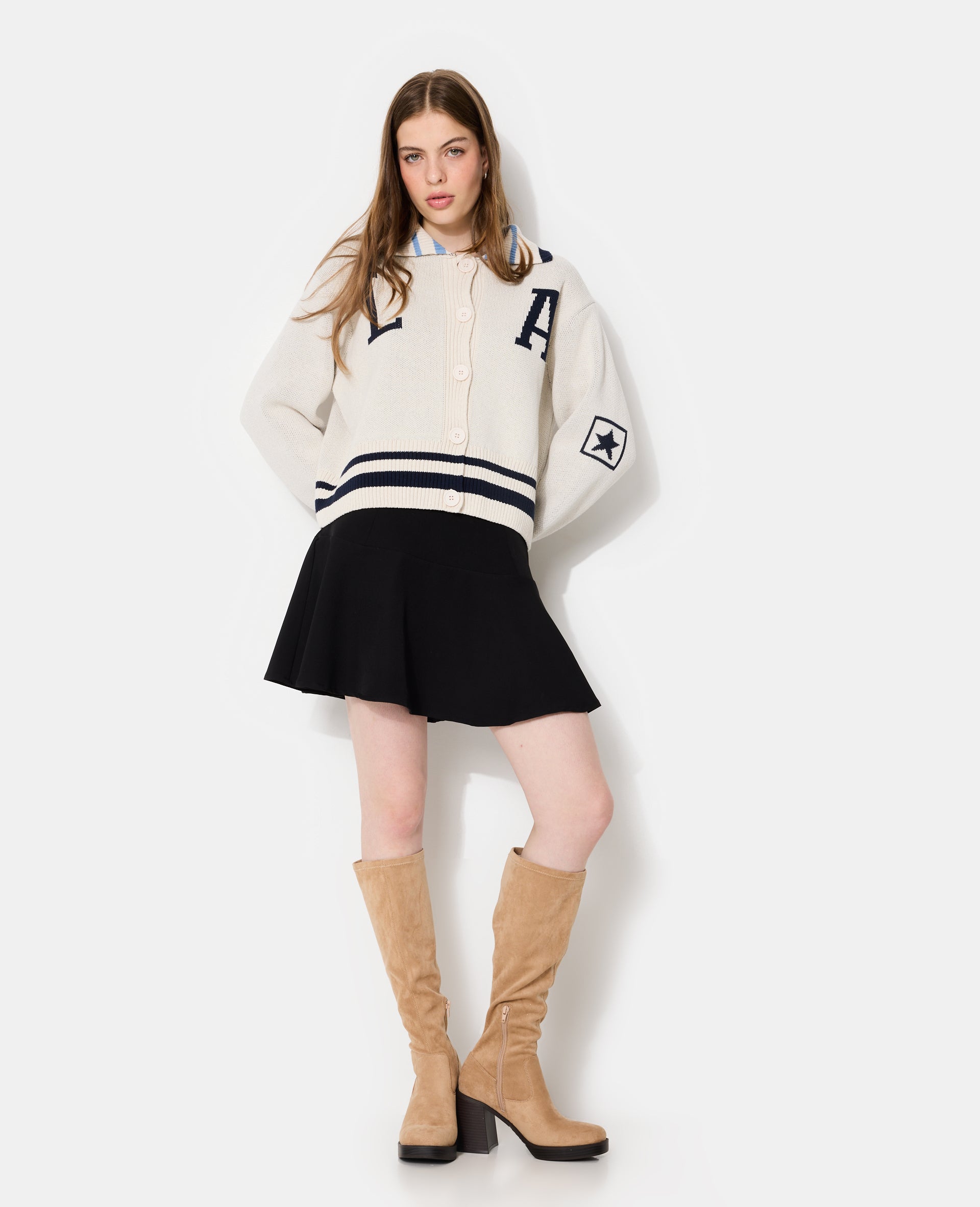 Gilet avec col motif América