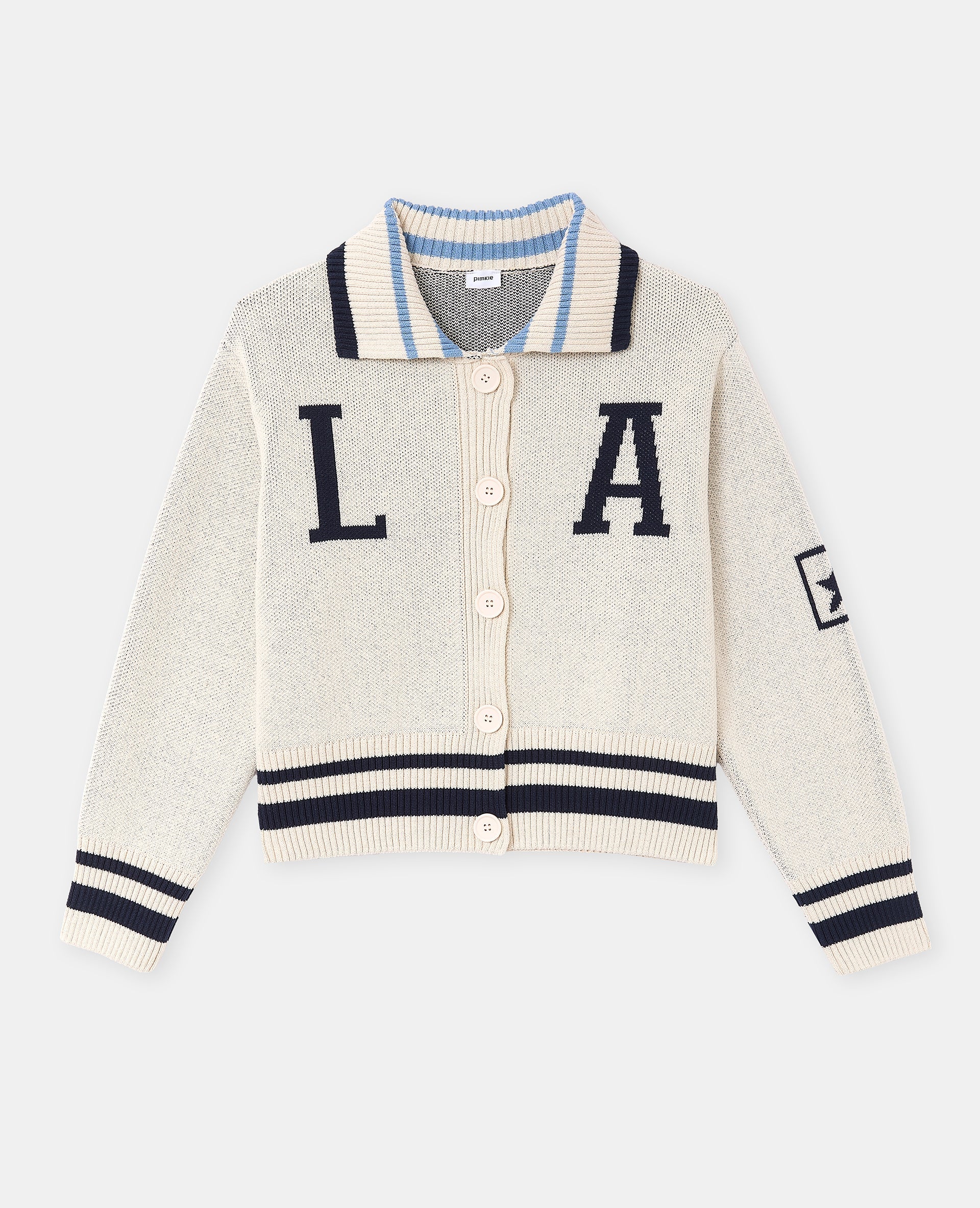 Gilet avec col motif América