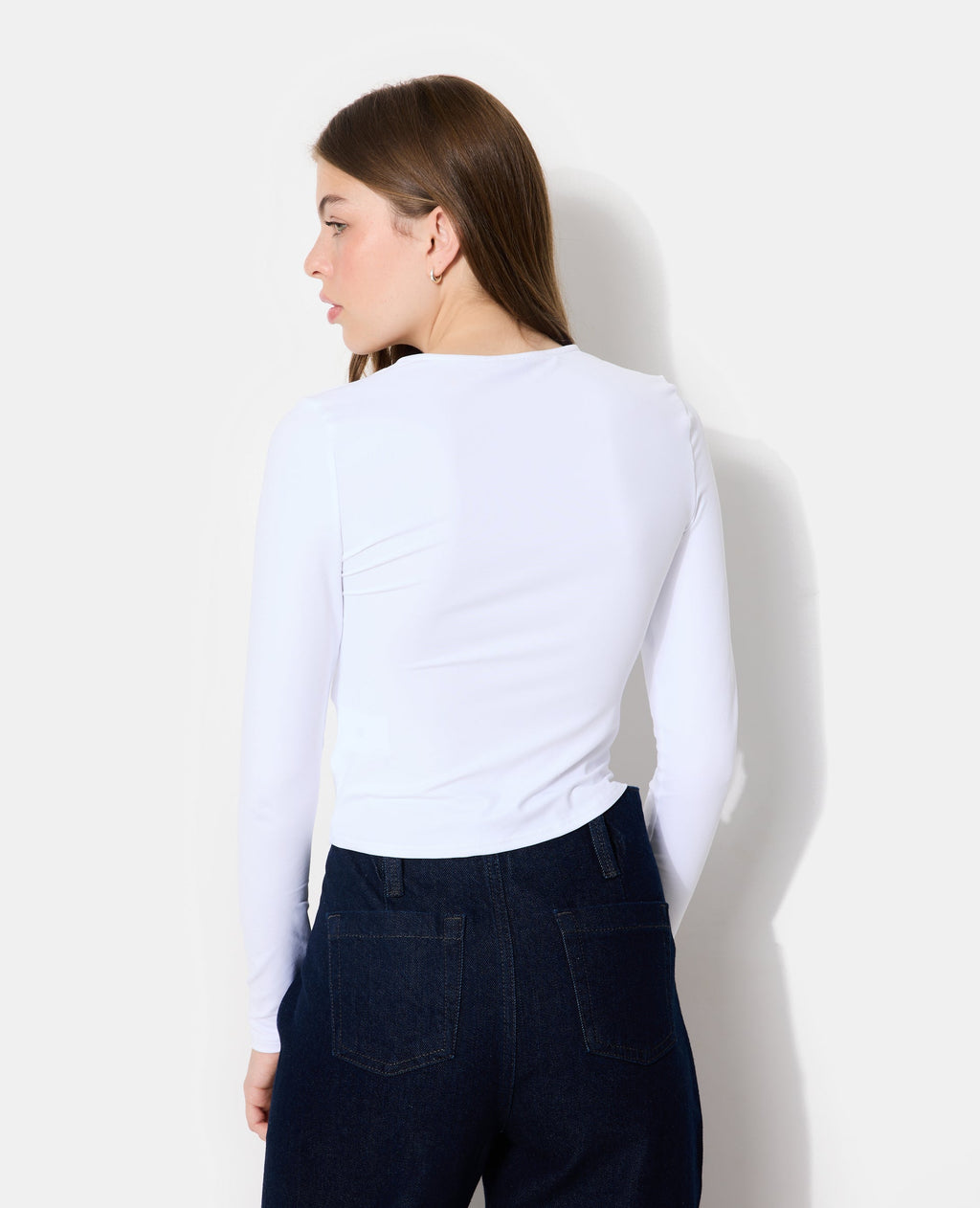 T-shirt manches longues en maille stretch