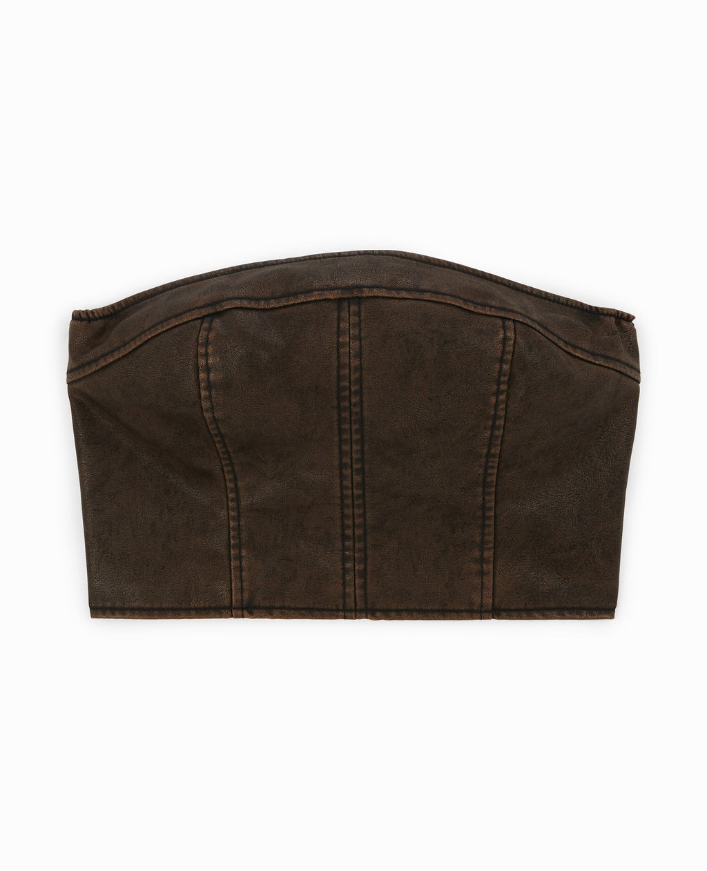 Top bustier en simili