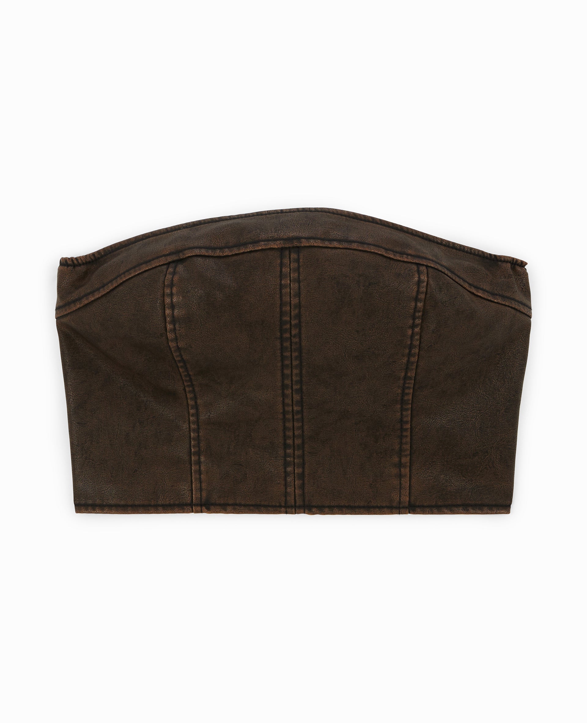 Top bustier en simili