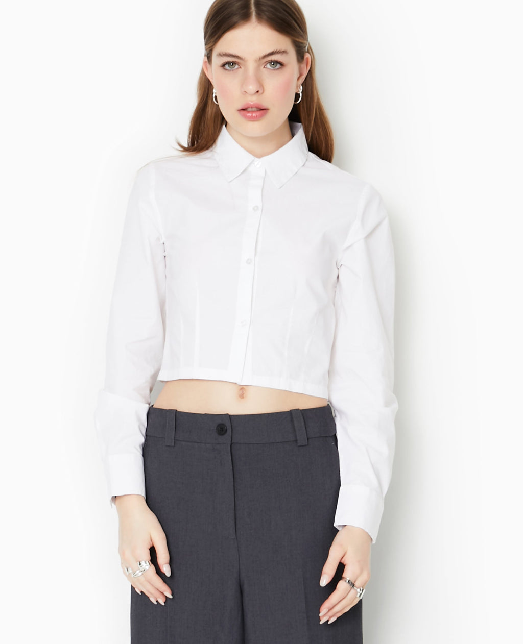 Chemise courte manches longues