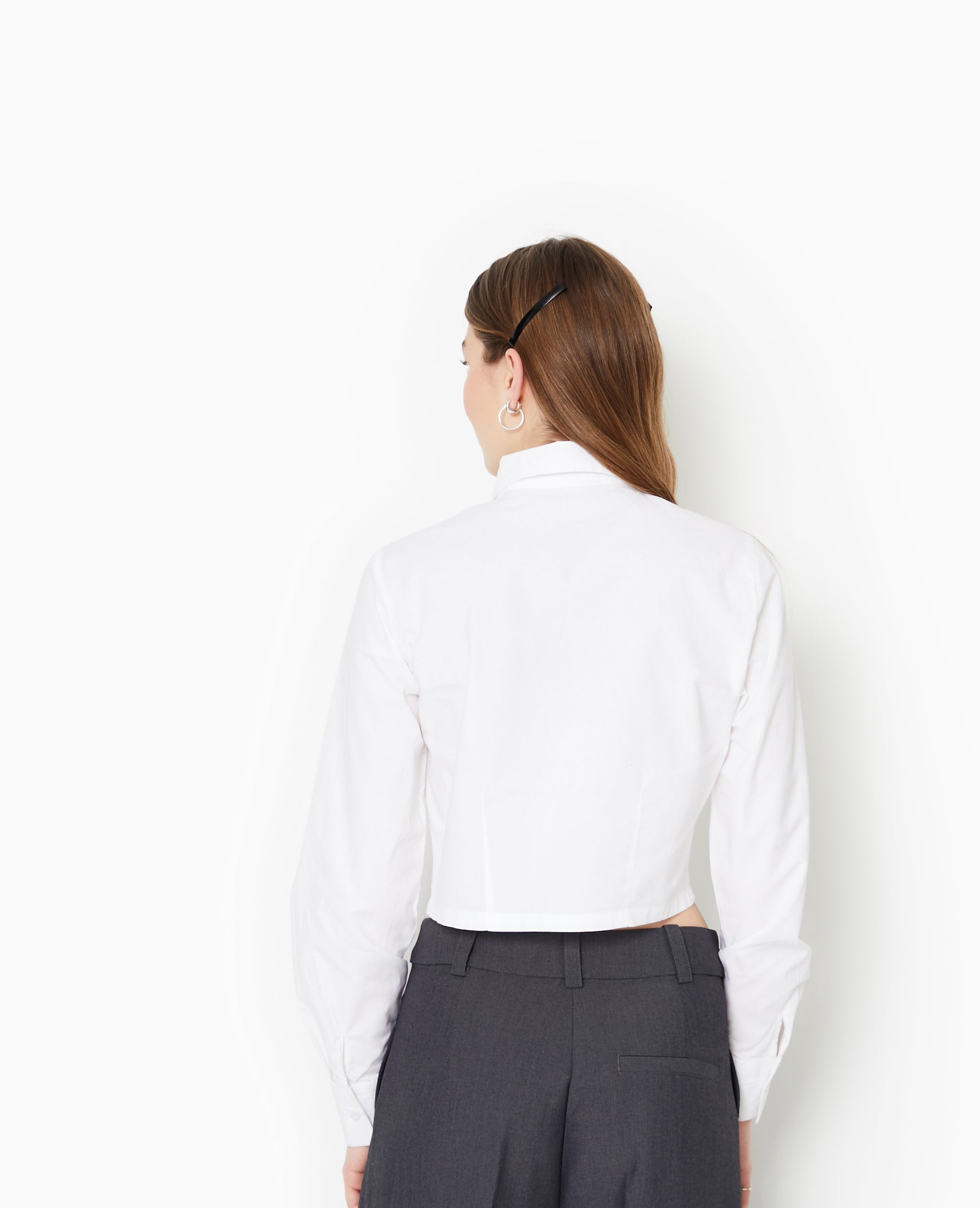 Chemise courte manches longues