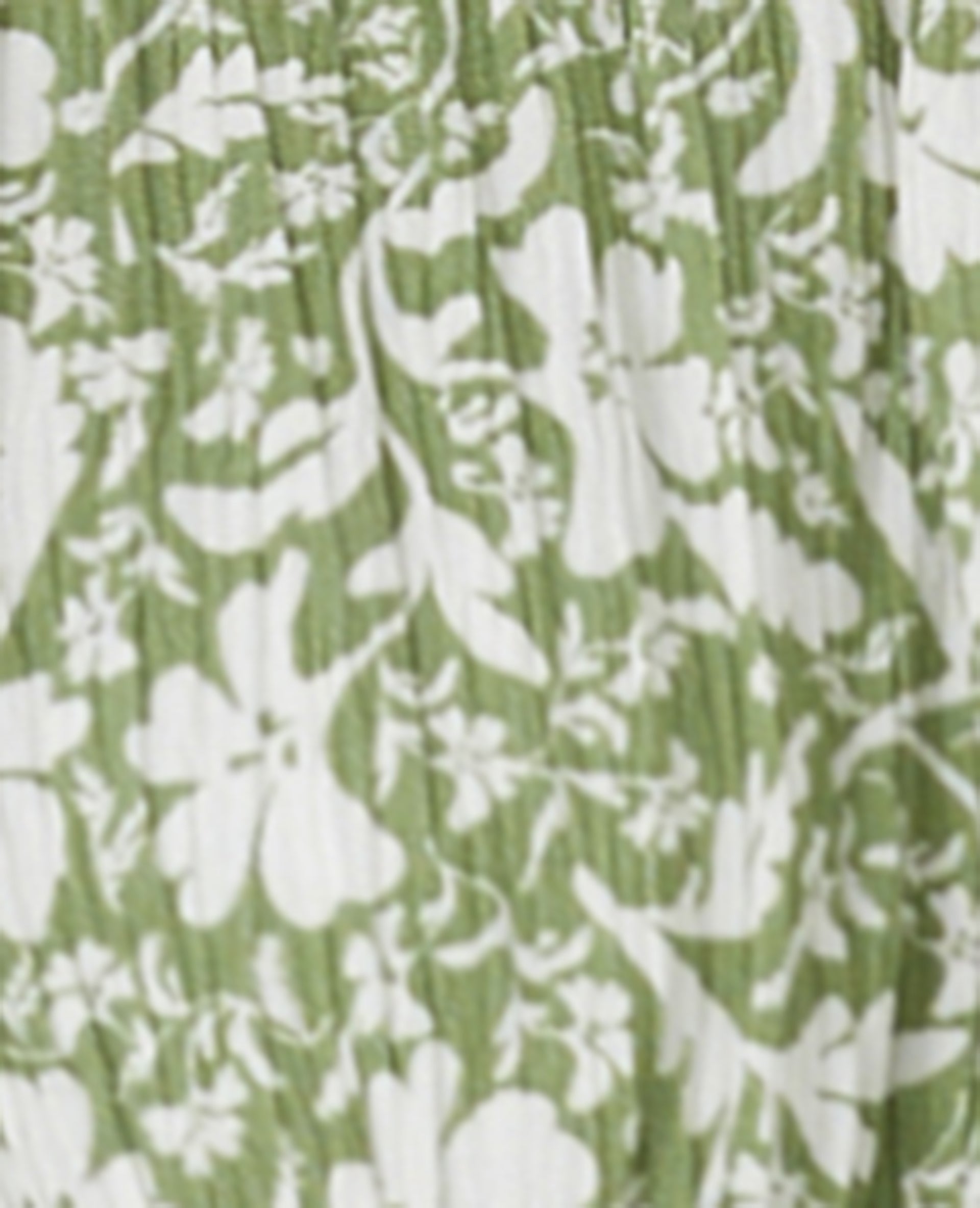 Blouse courte encolure Bardot motif fleurs