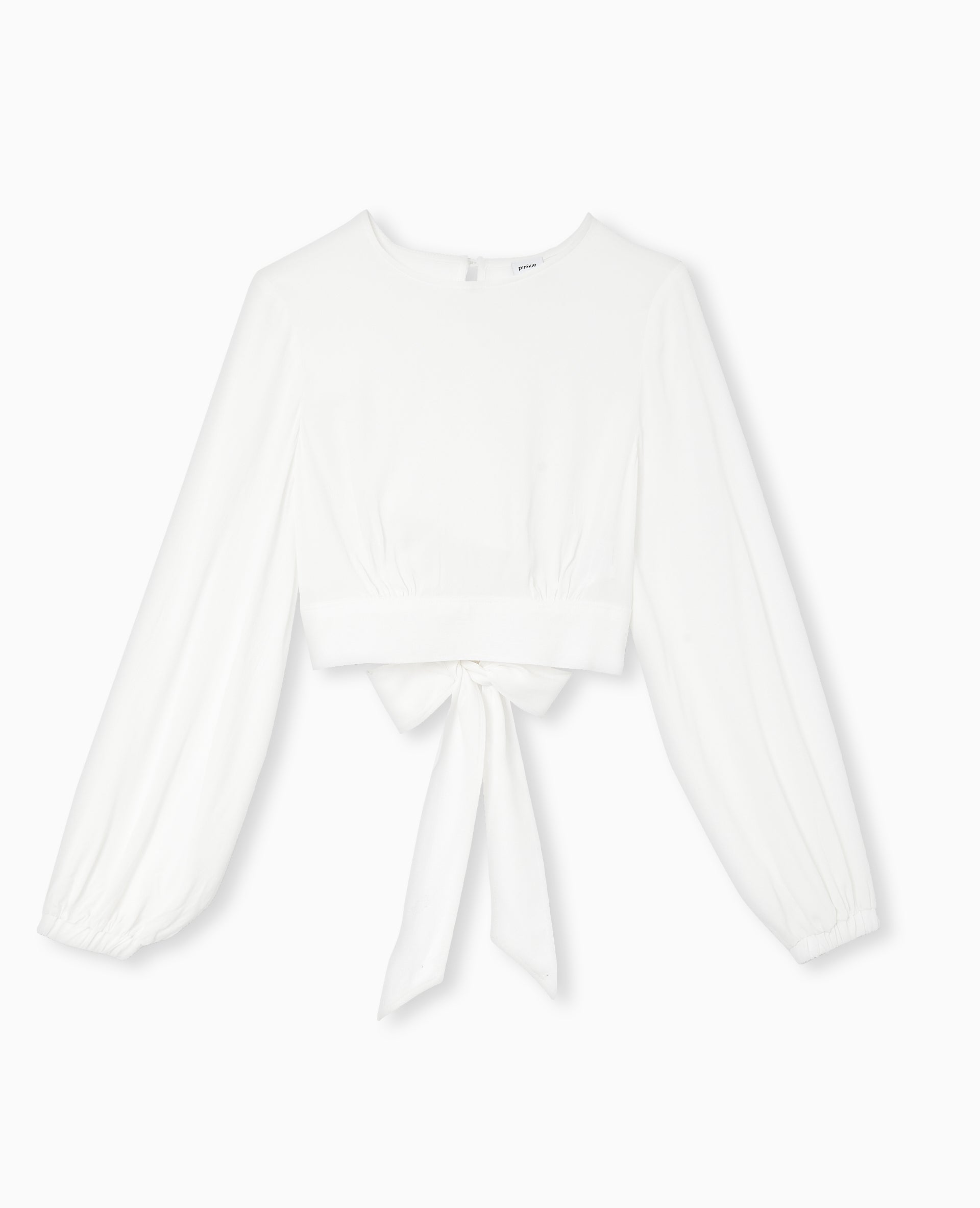 Blouse avec découpe dos et nœud