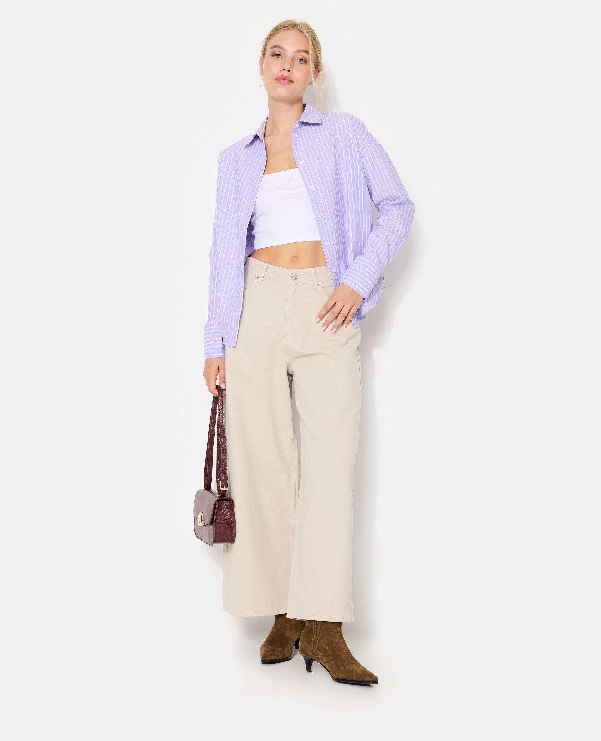 Chemise ample et droite rayée