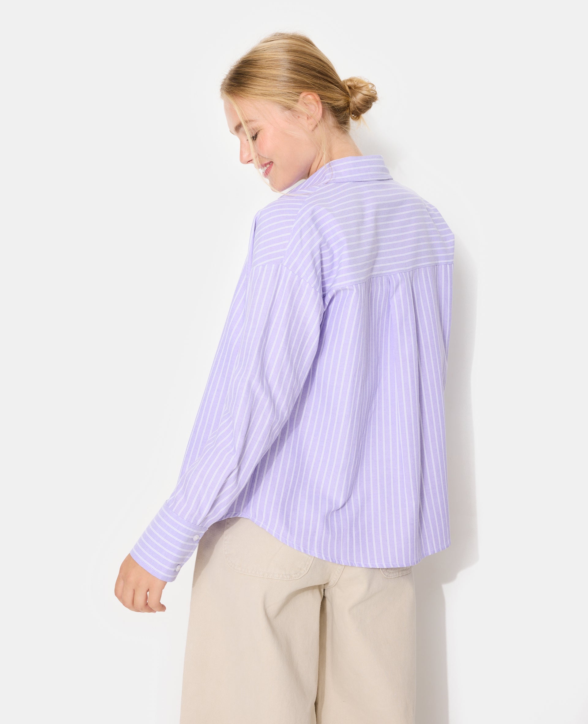 Chemise ample et droite rayée