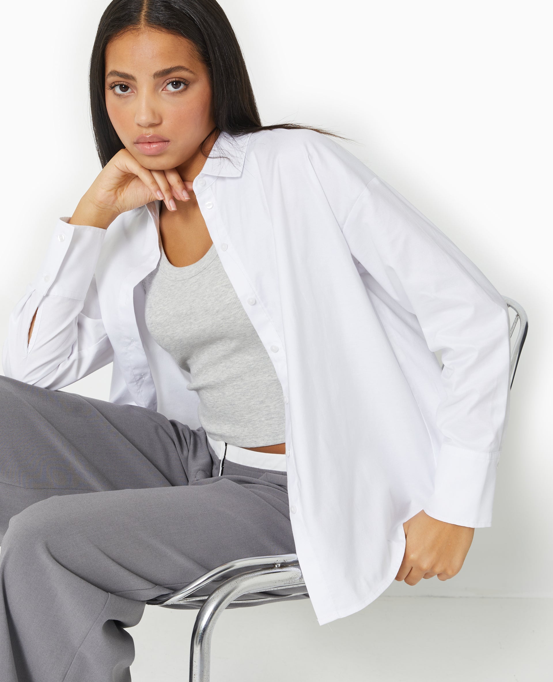 Chemise ample et droite