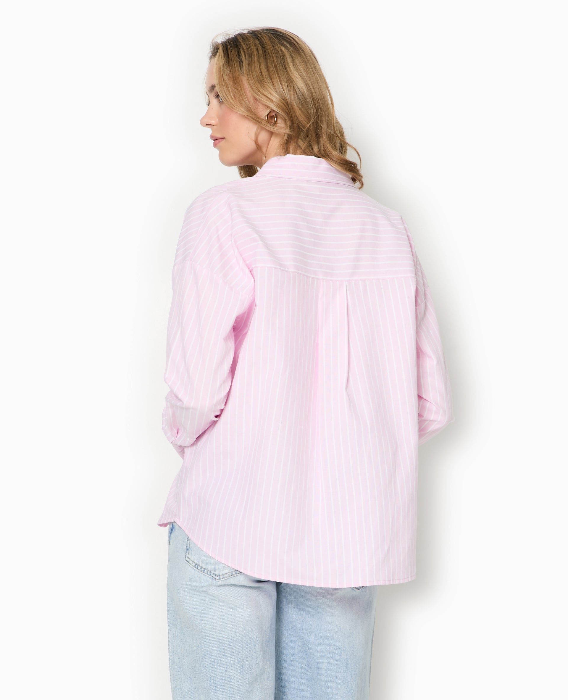 Chemise ample, droite et rayée