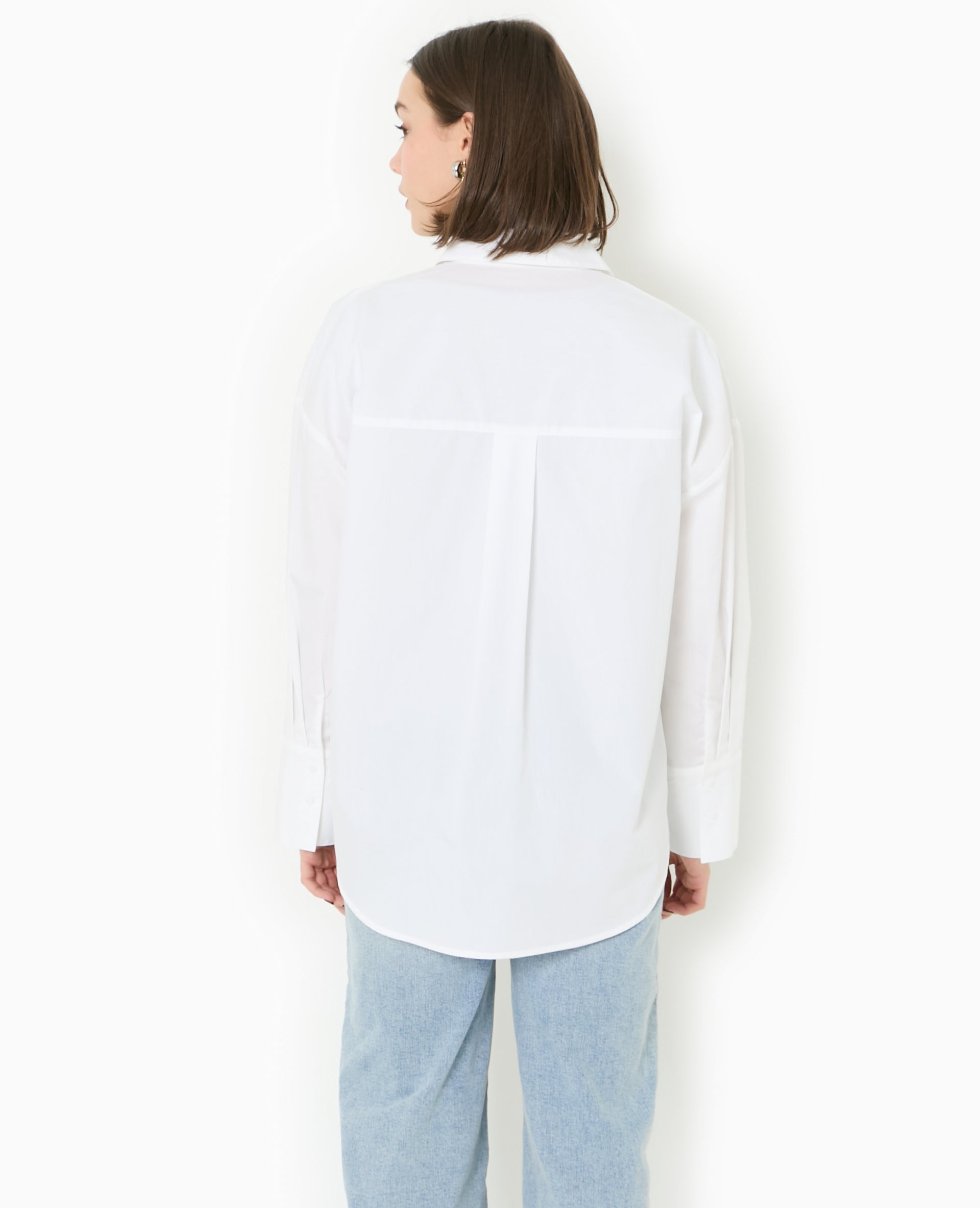 Chemise oversize avec poches