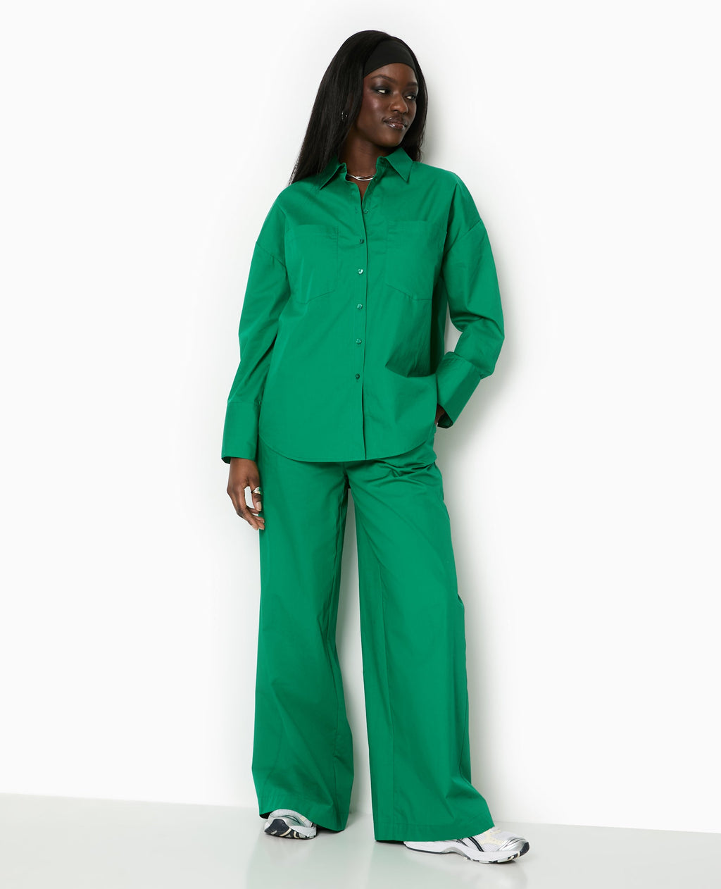 Chemise oversize avec poches