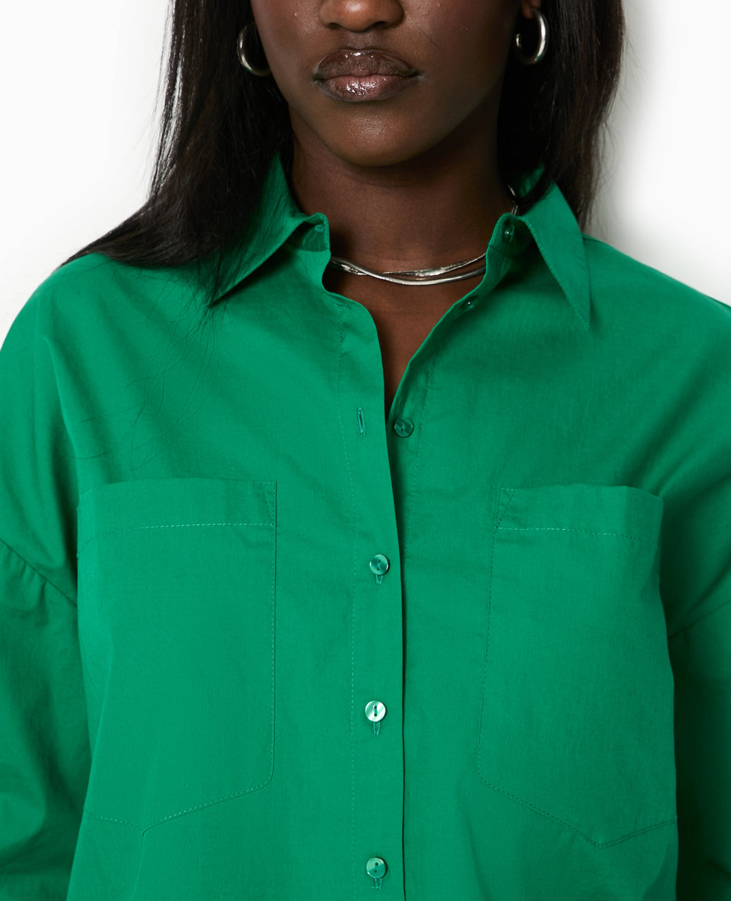 Chemise oversize avec poches