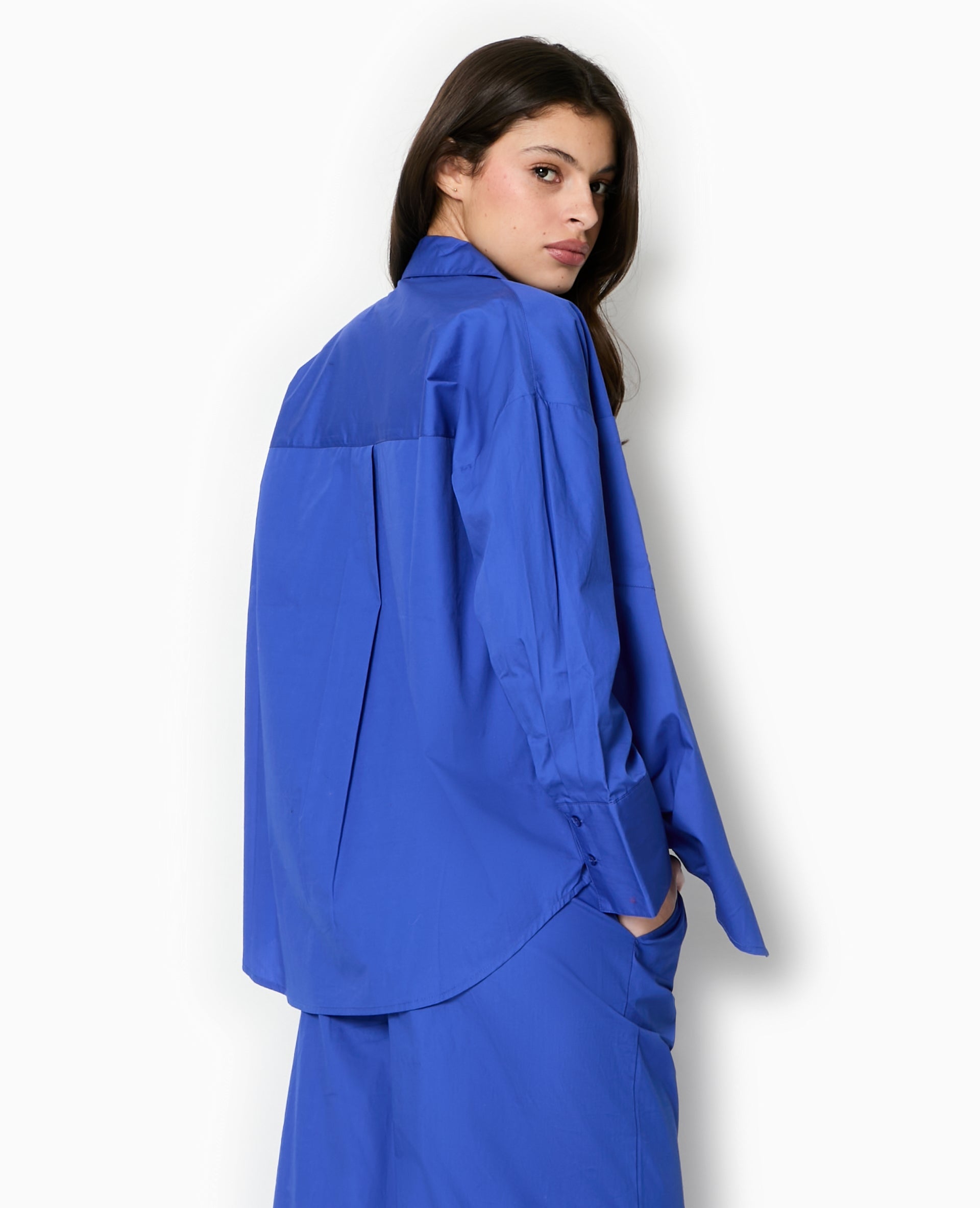 Chemise oversize avec poches