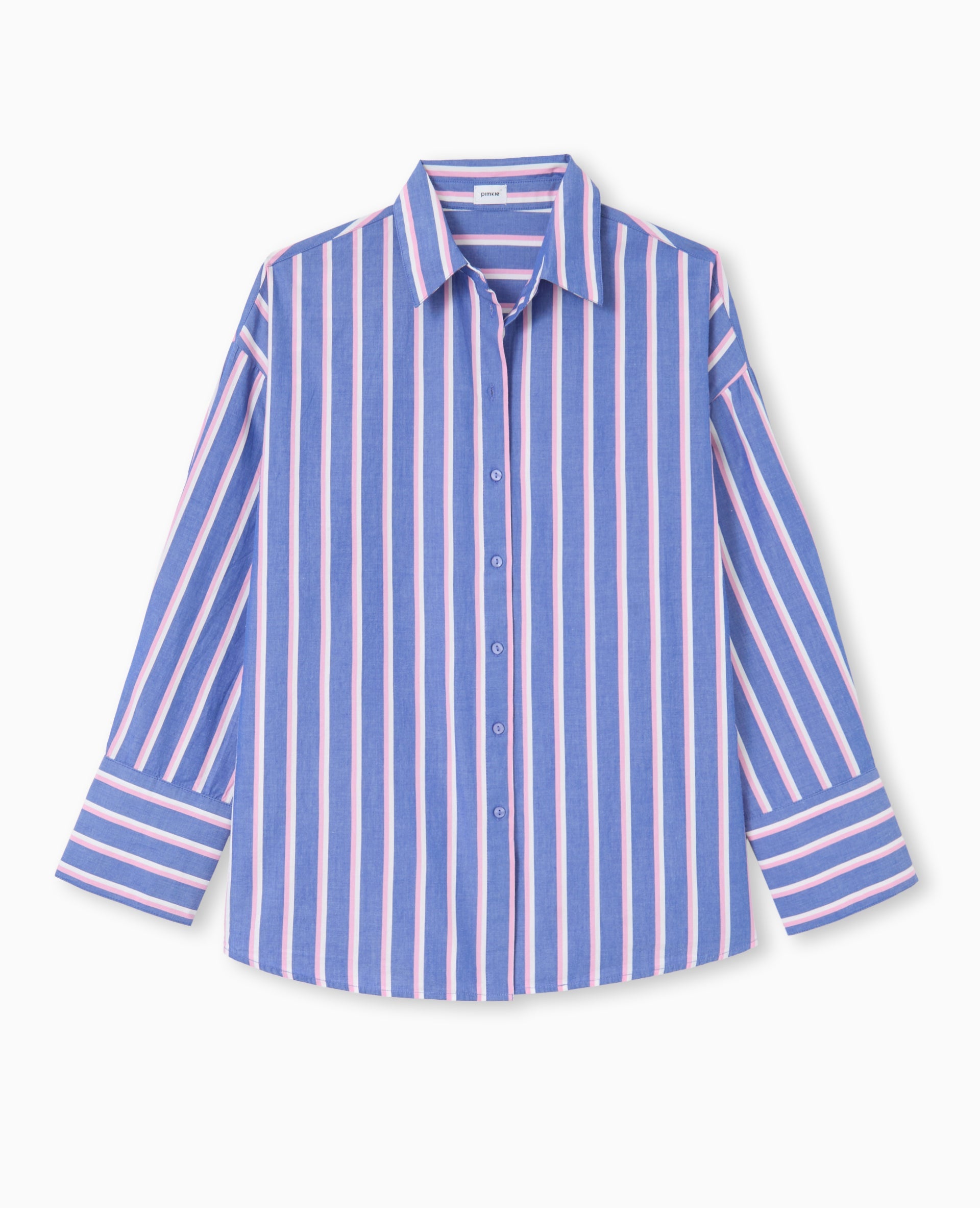 Chemise oversize rayée esprit pyjama d'homme