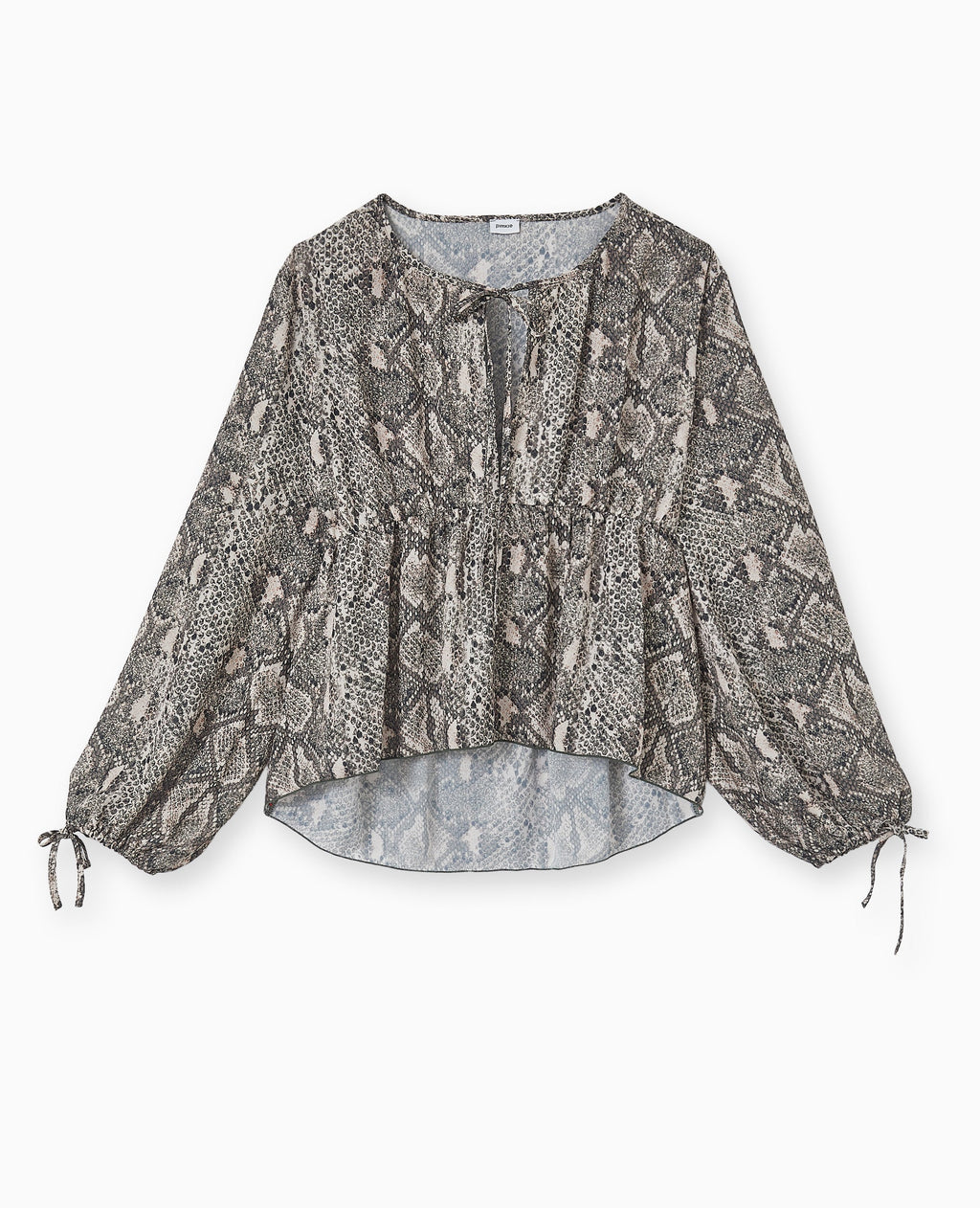 Blouse oversize motif python