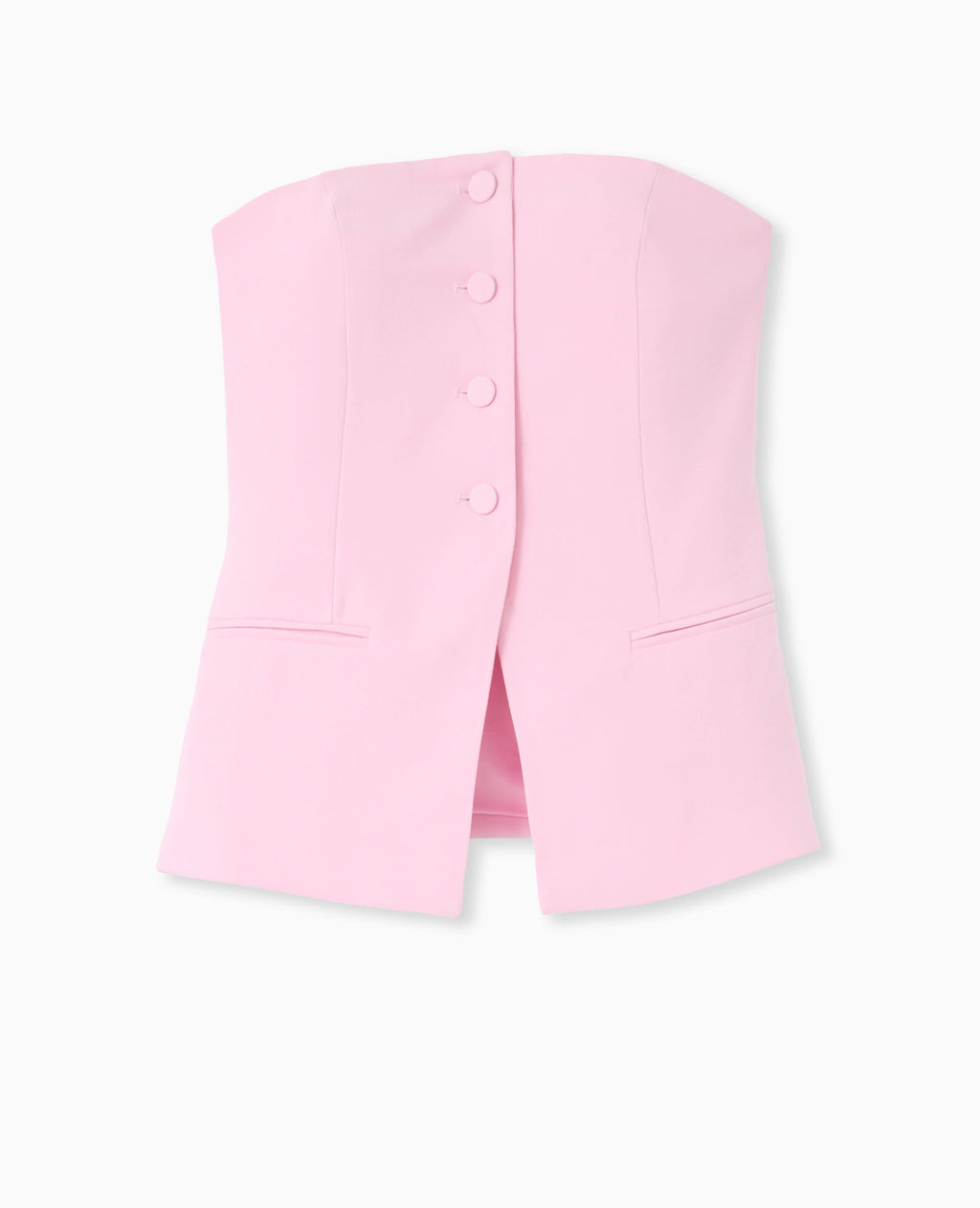 Top bustier avec boutons