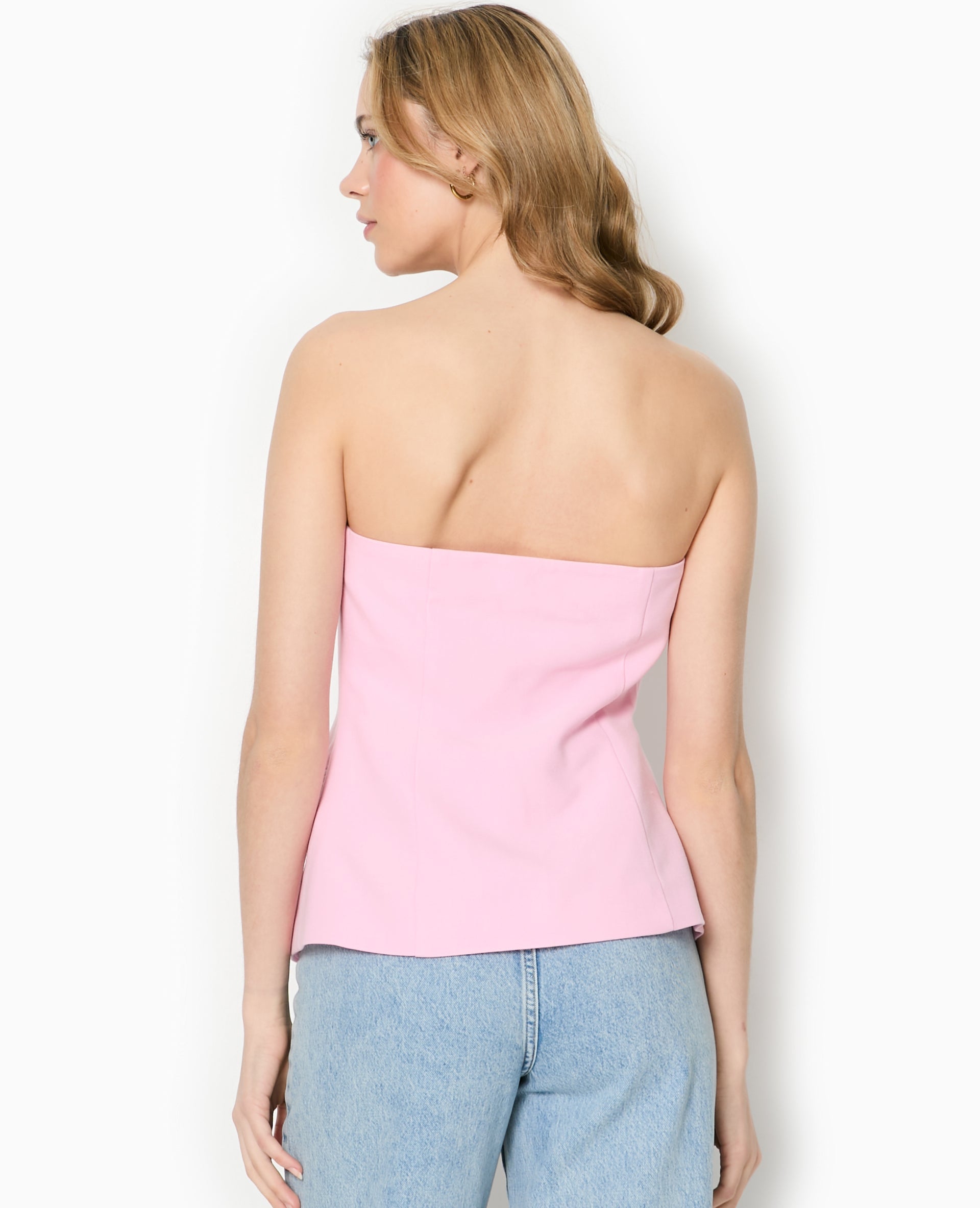 Top bustier avec boutons