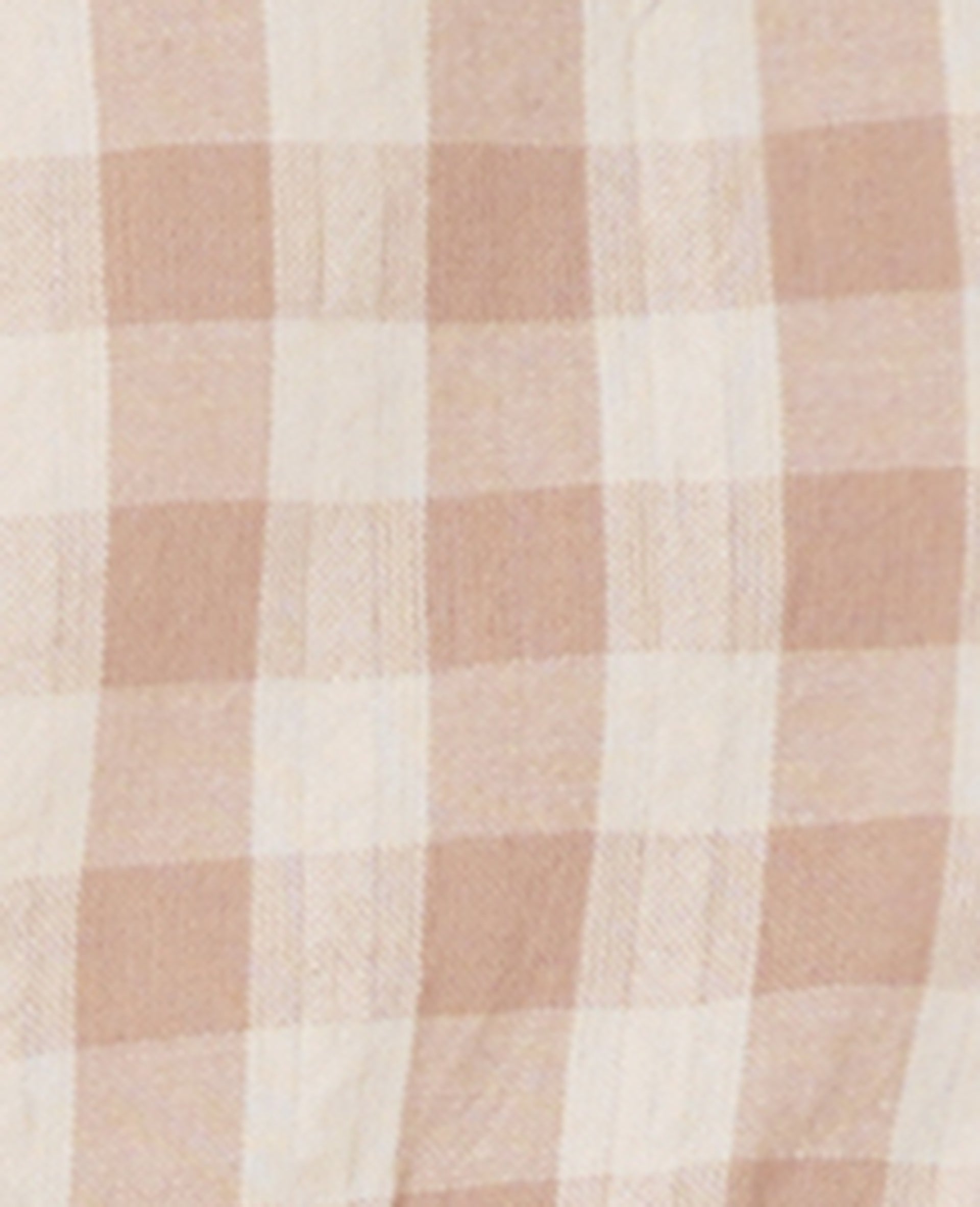 Blouse avec smocks et nouettes motif vichy