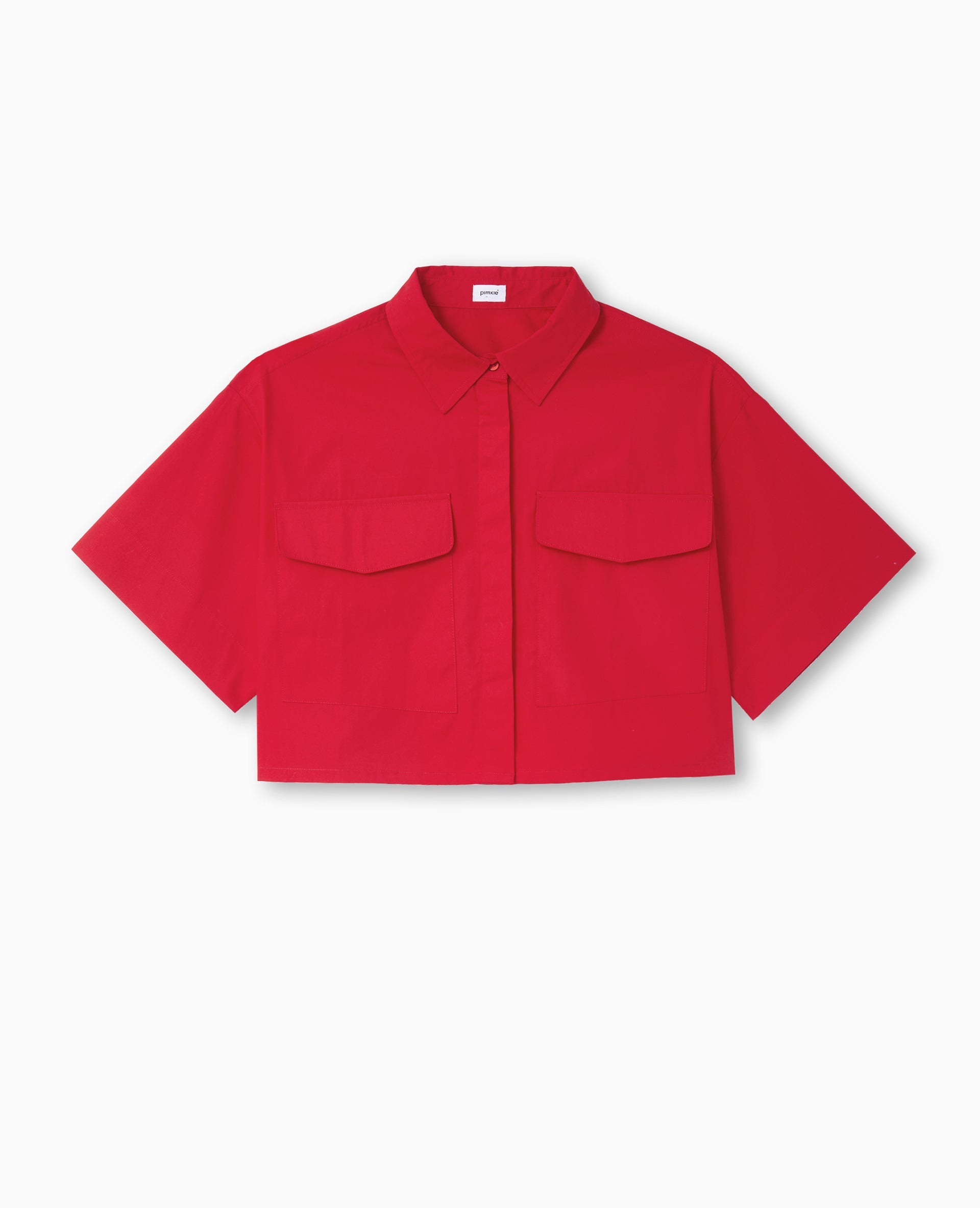 Chemise courte avec manches courtes et poches